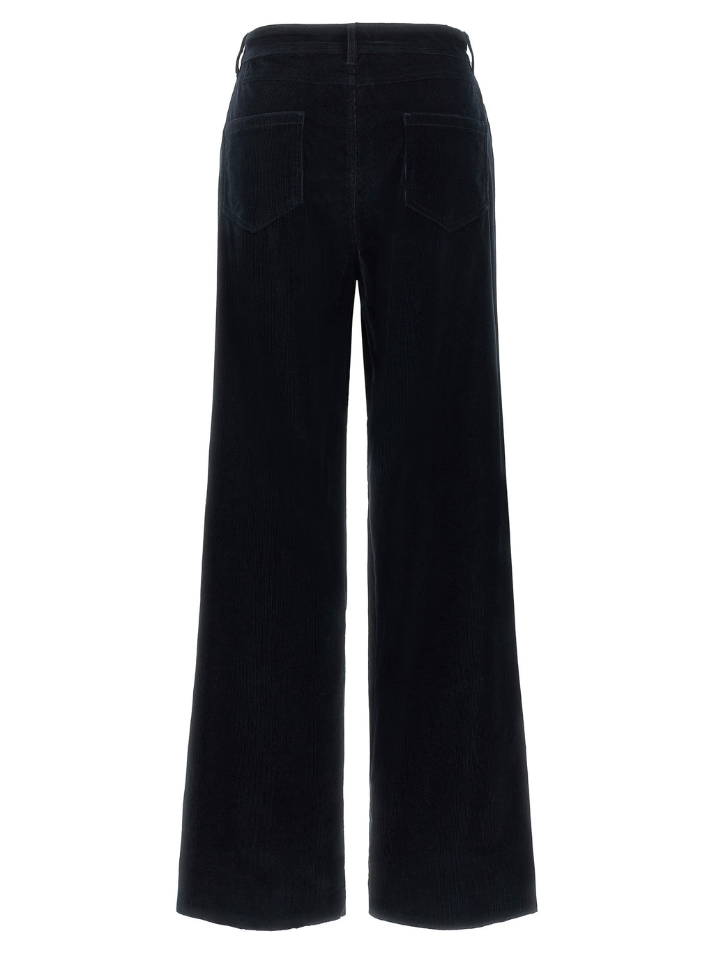 Max Mara Blue Cotton Casual Pants