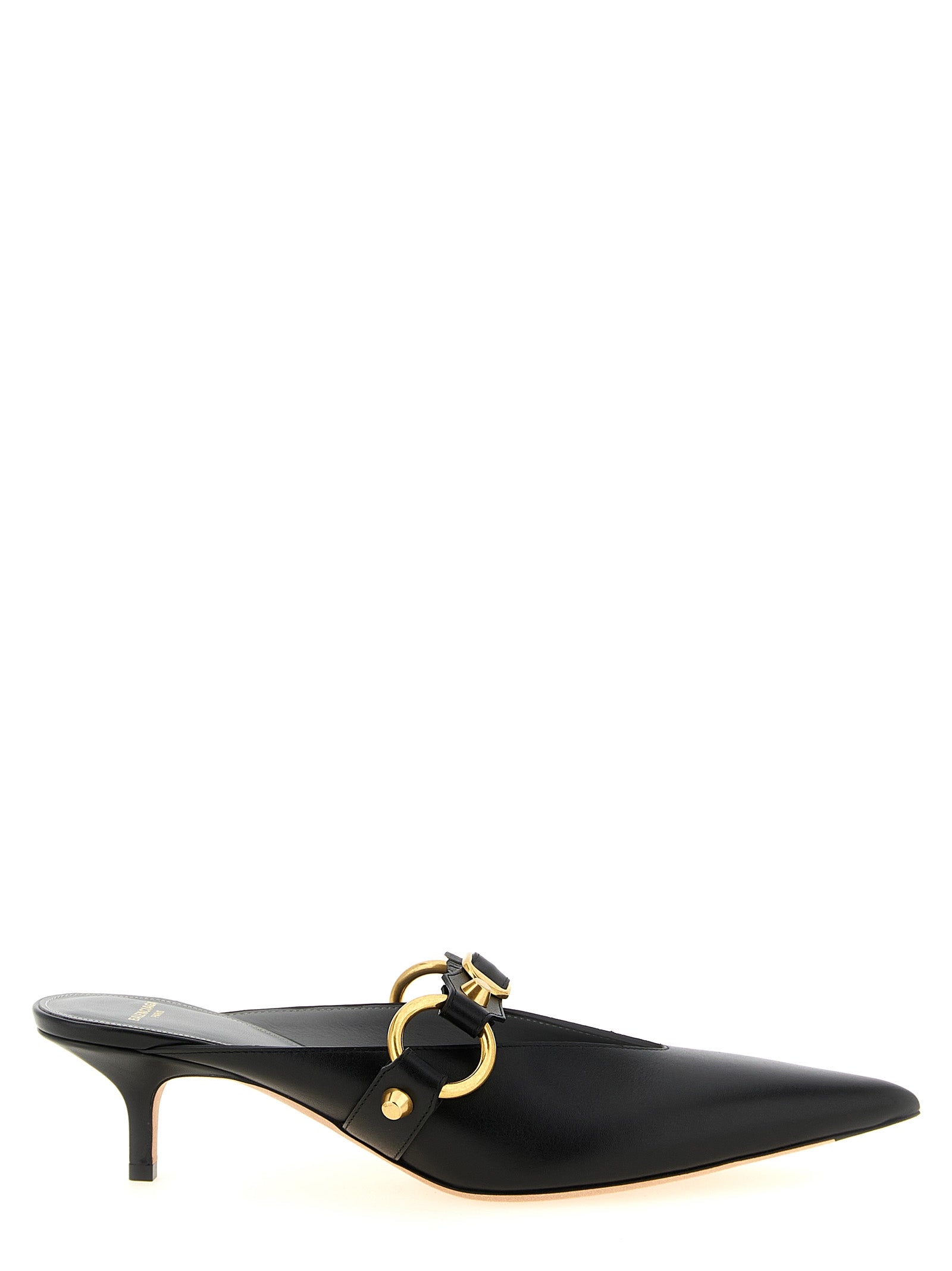 Balenciaga Black Calfskin Mid Heel Pumps