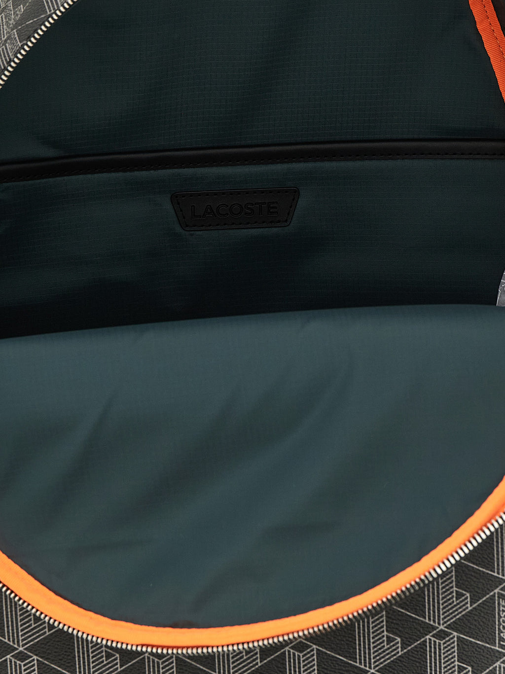 Lacoste Black Pvc Backpack