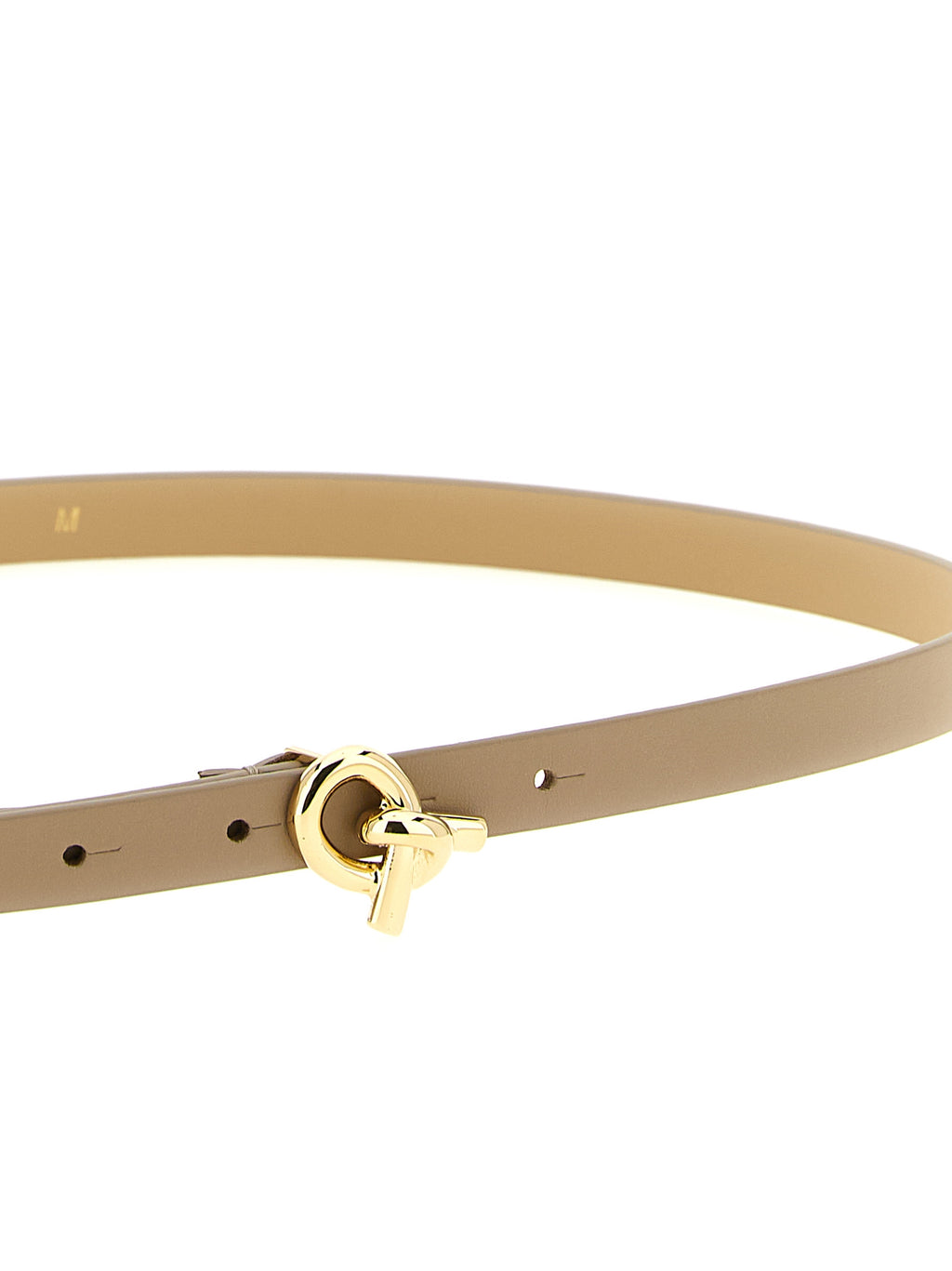 Fabiana Filippi Beige Leather Thin Belt