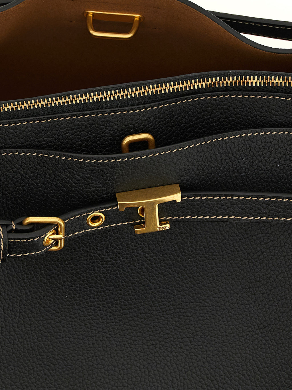 Tod's Handtasche aus schwarzem Kalbsleder