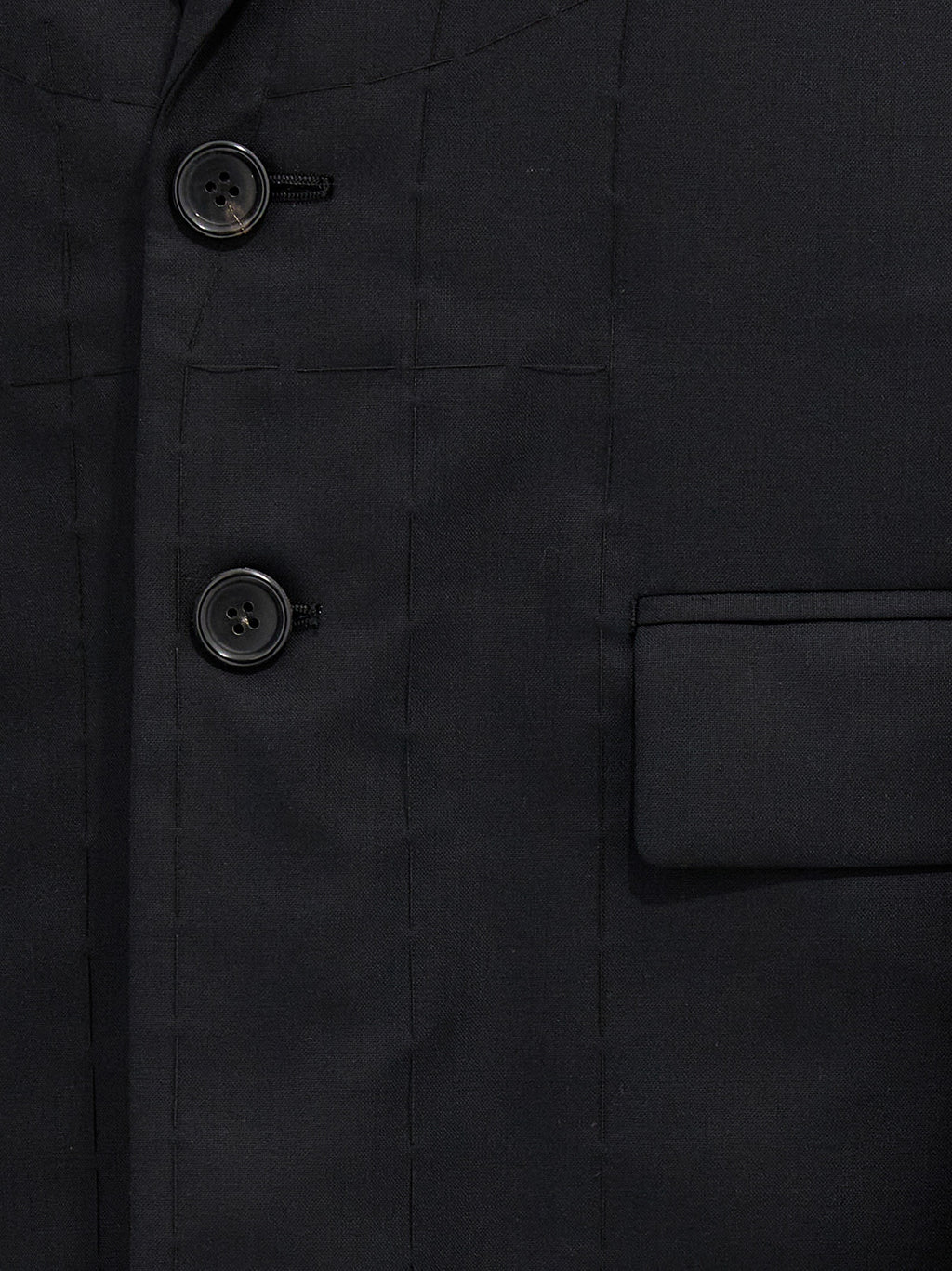 Junya Watanabe Black Wool Coat