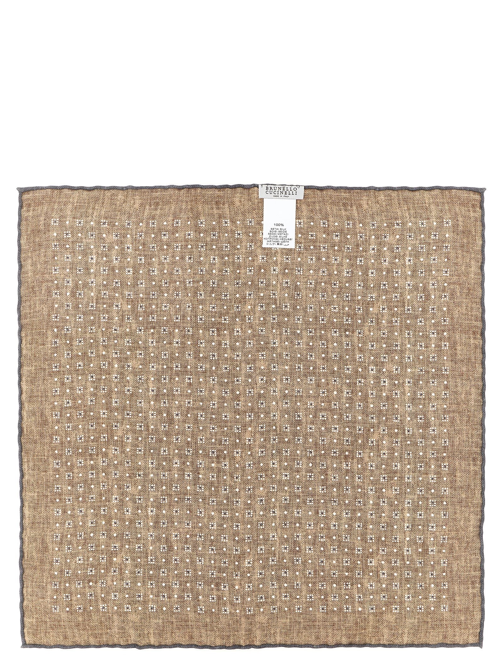 Brunello Cucinelli Gray Silk Accessories