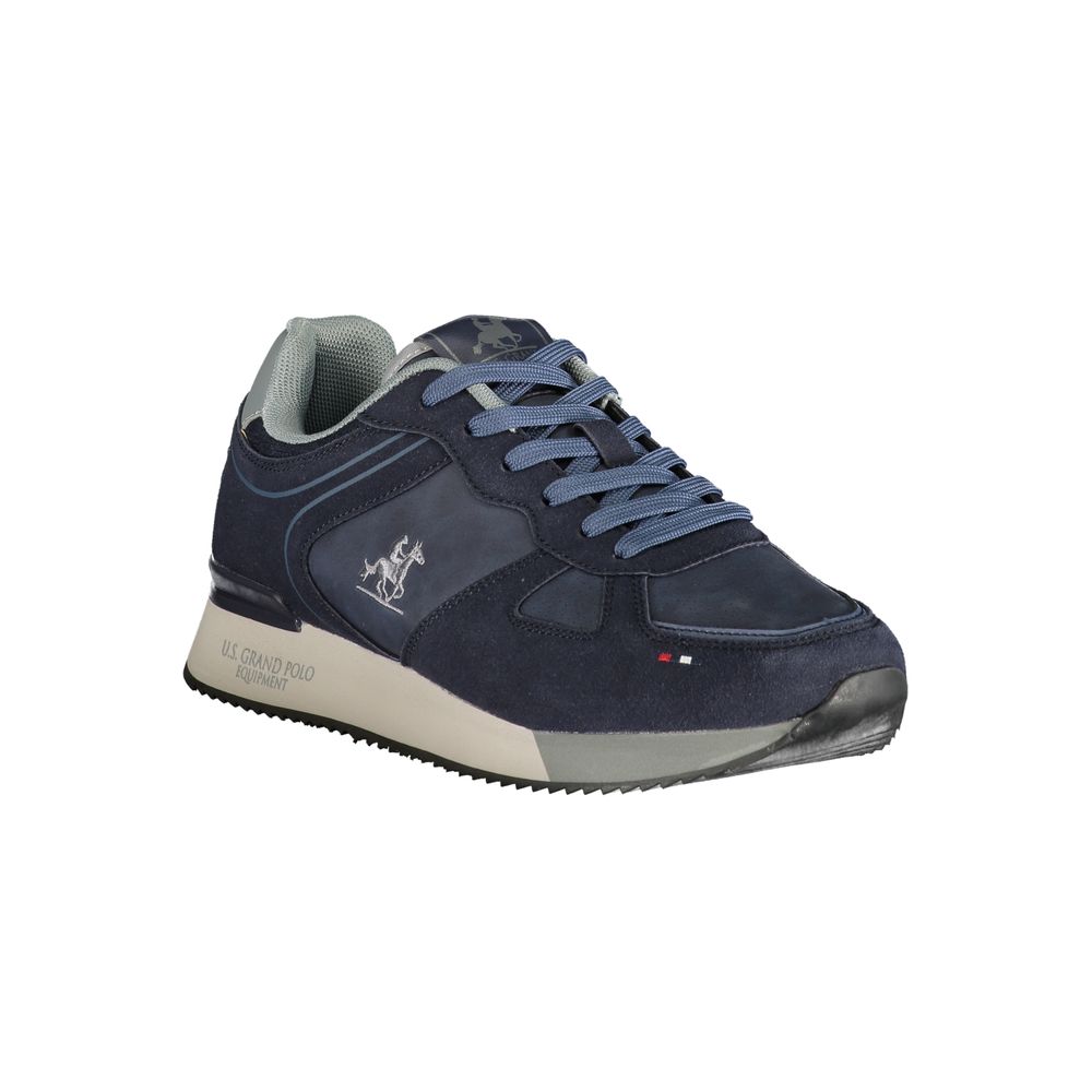 U.S. Grand Polo Blue Polyester Athletic Sneakers