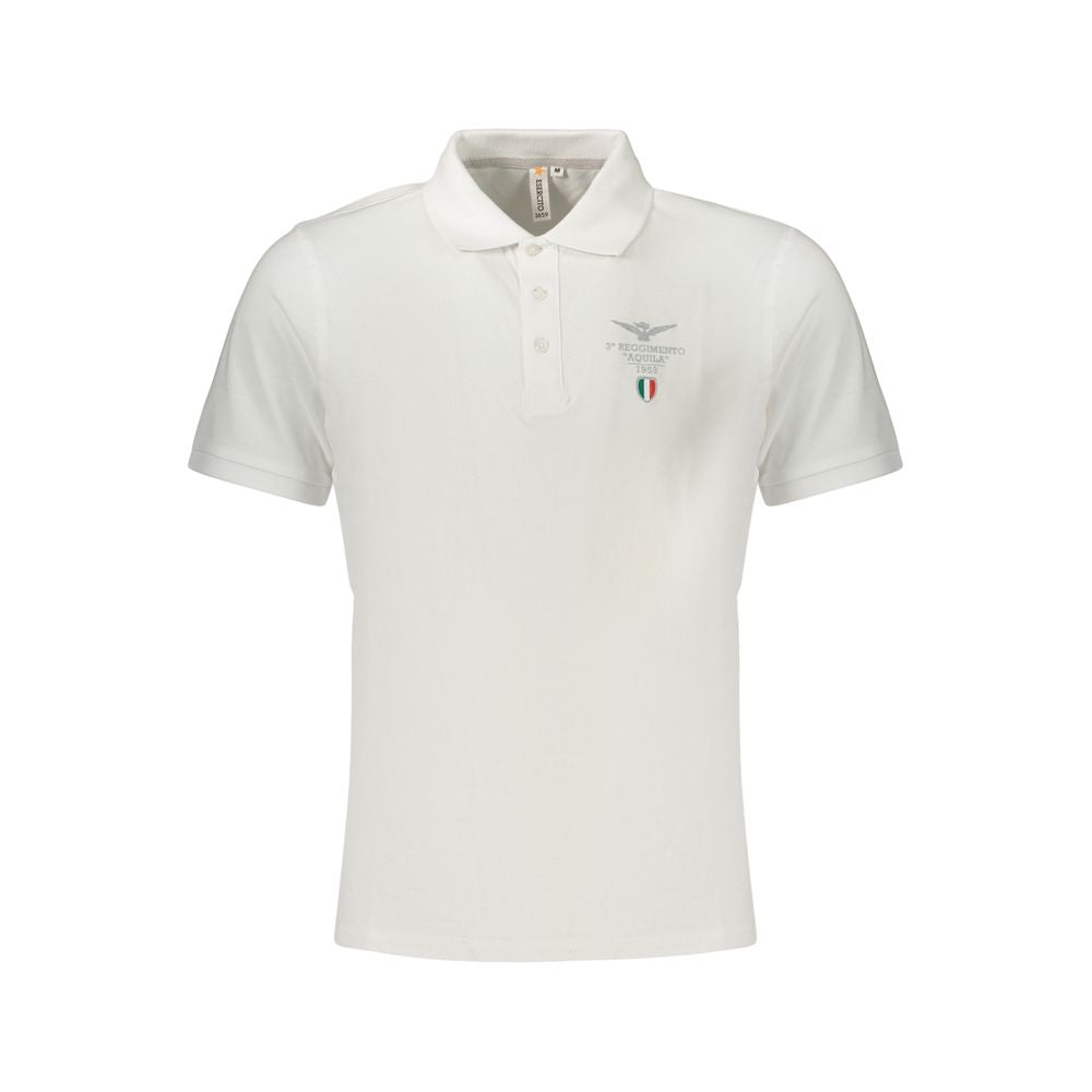Accademia Militare White Cotton Polo Shirt