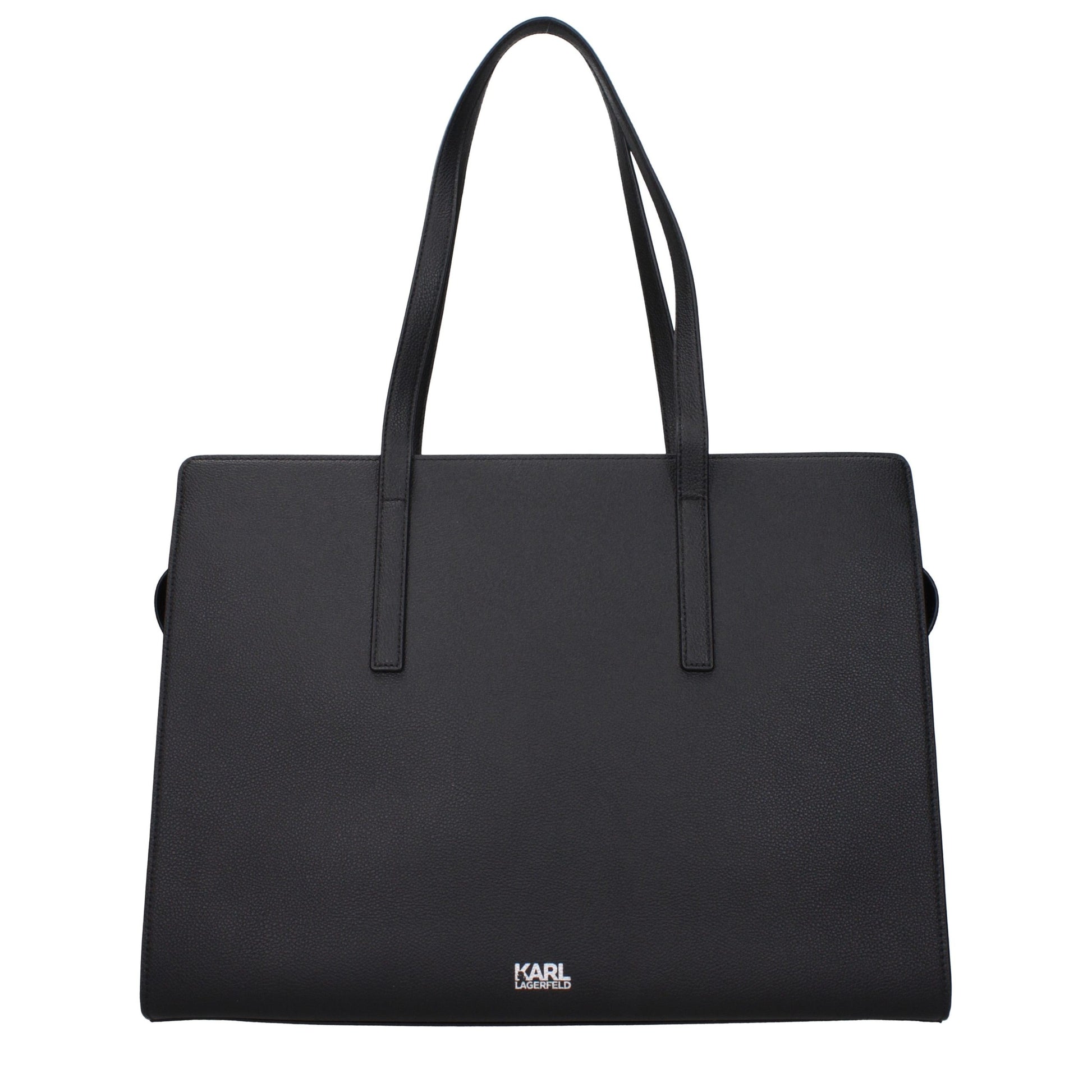 Karl Lagerfeld Black Leather Shoulder Bag