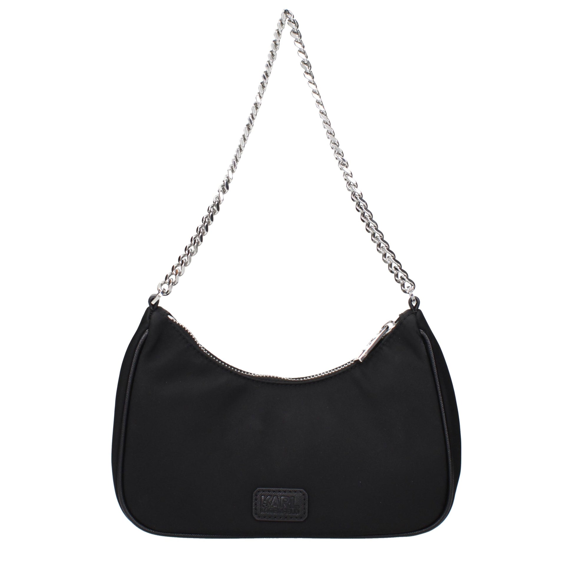 Karl Lagerfeld Black Fabric Shoulder Bag