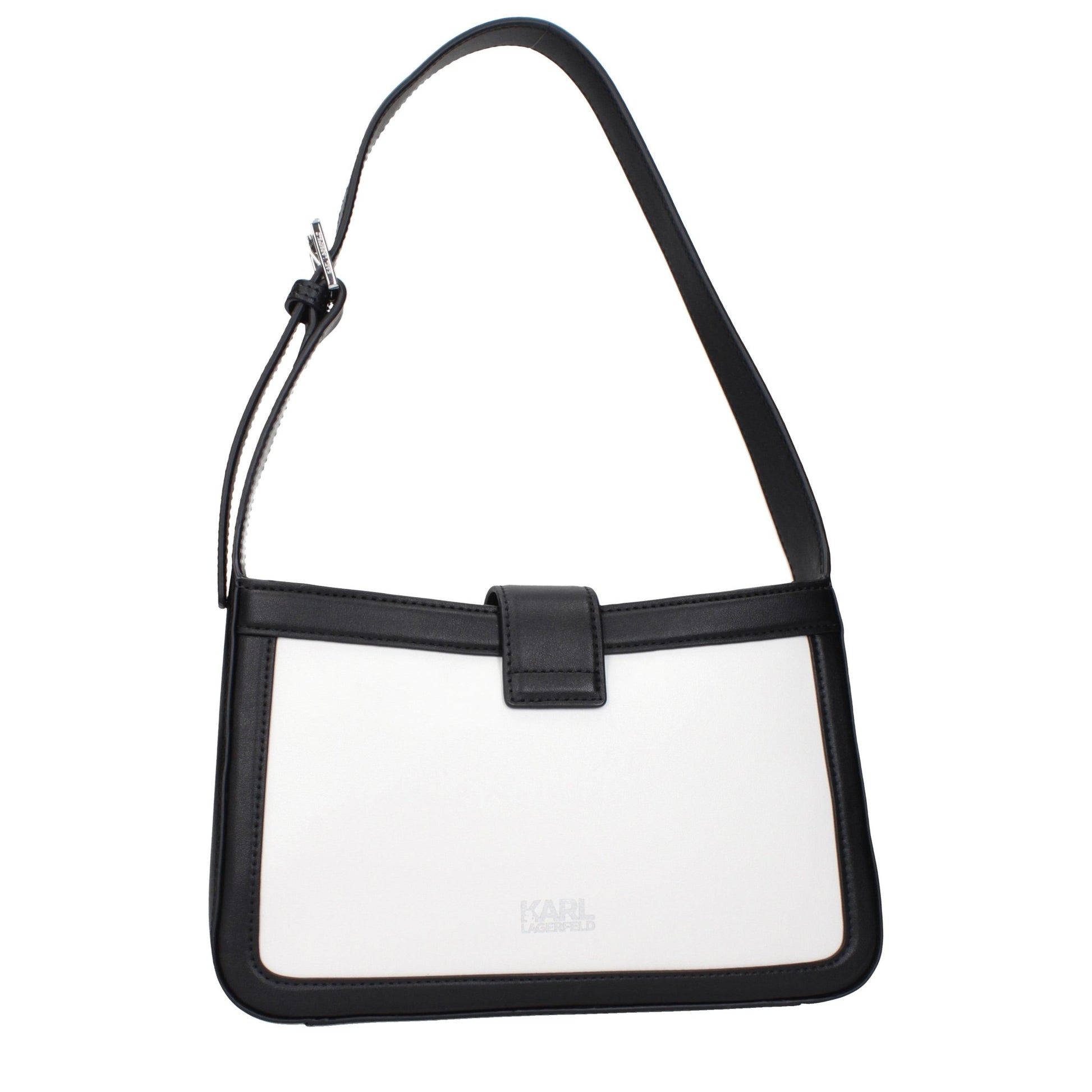 Karl Lagerfeld White Leather Shoulder Bag
