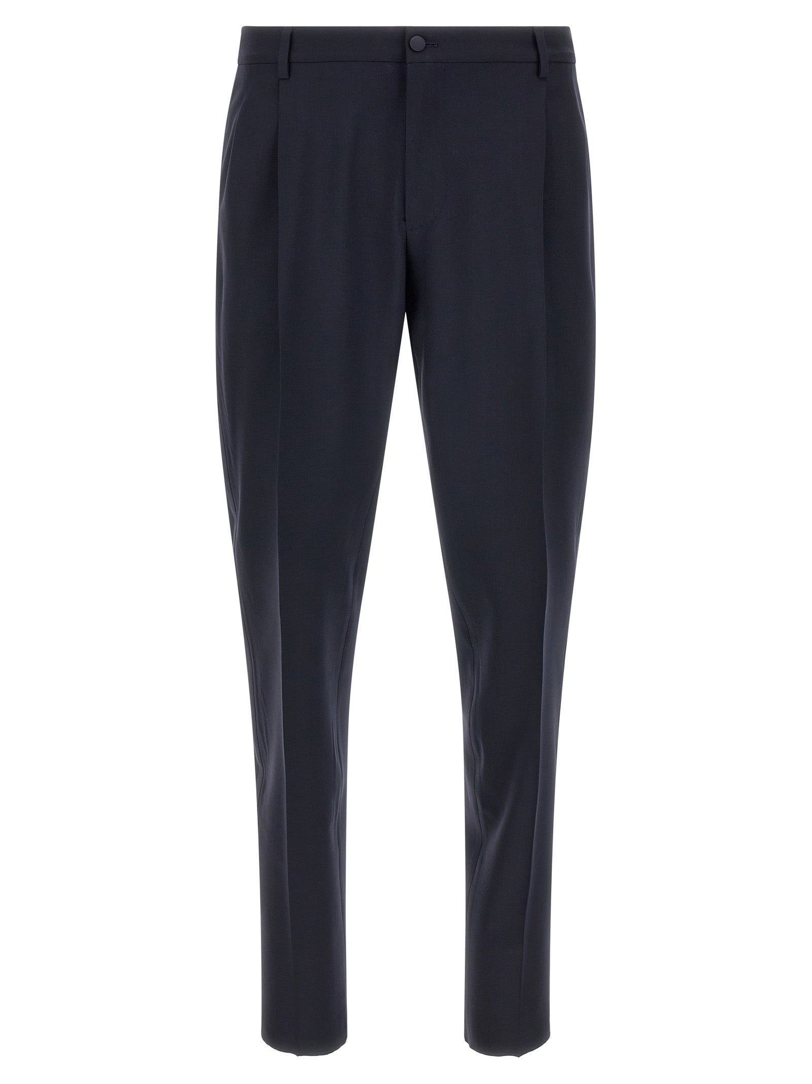 Dolce & Gabbana Blue Virgin Wool Two-Piece Suit