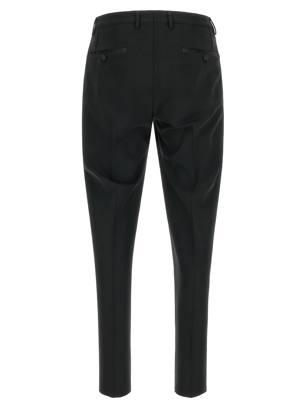 Dolce & Gabbana Black Virgin Wool Two-Piece Suit