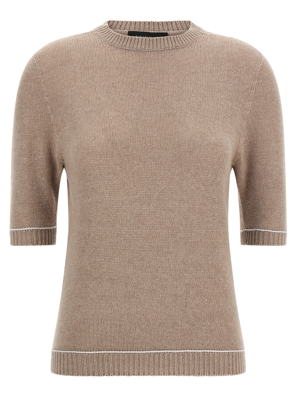 Fabiana Filippi Beige Virgin Wool Cardigan