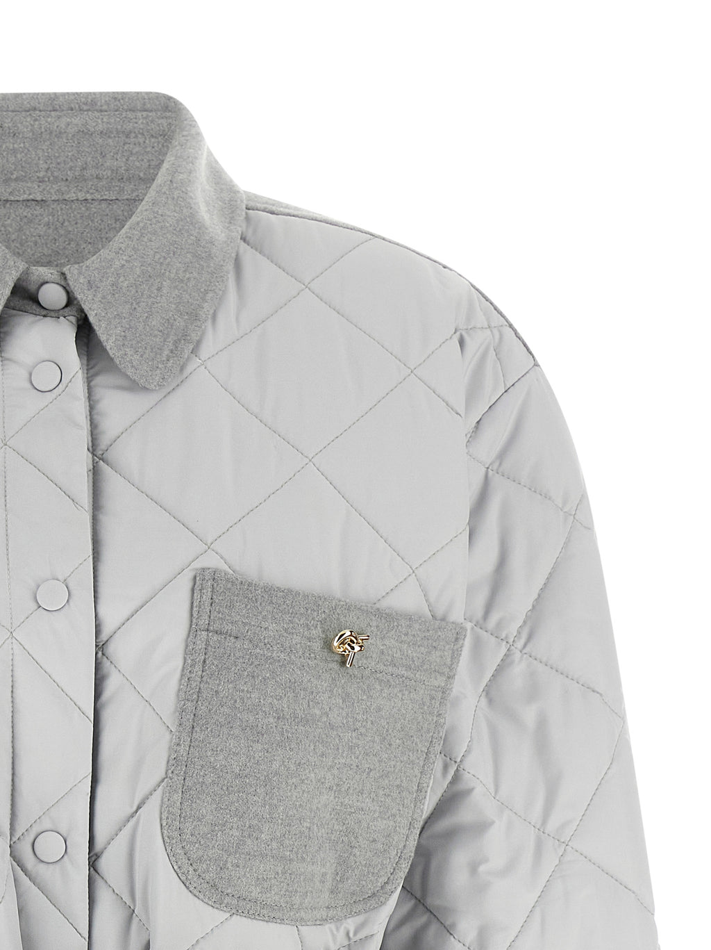 Fabiana Filippi Gray Polyester Shell Jacket