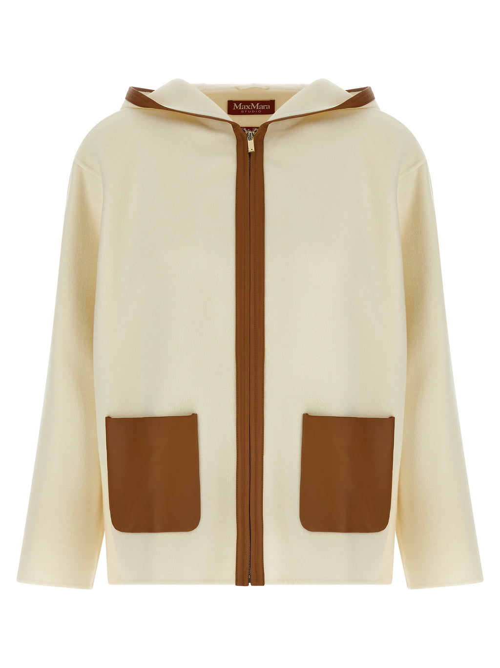 Max Mara White Virgin Wool Coat