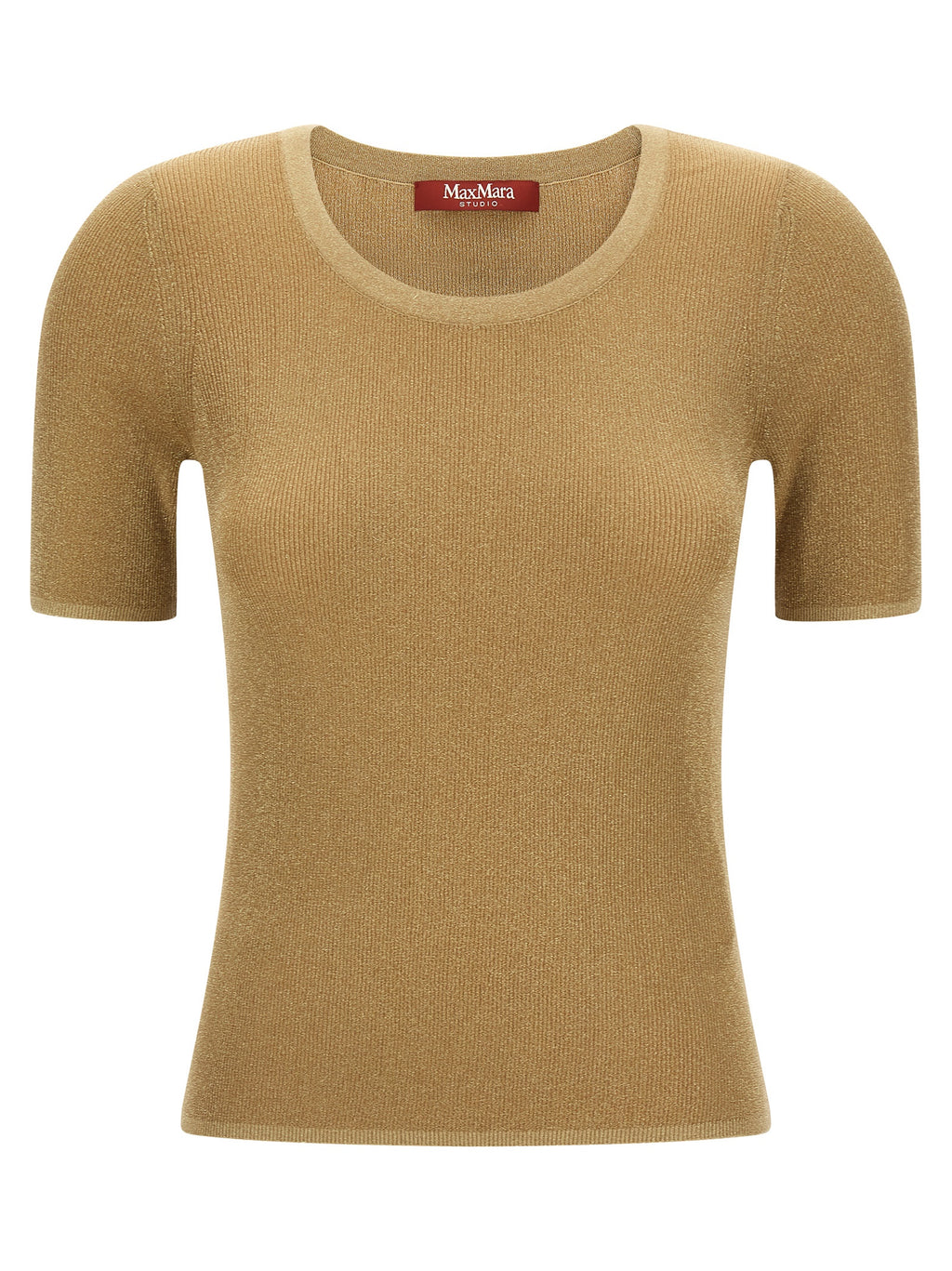 Max Mara Gold Polyamide T-Shirt
