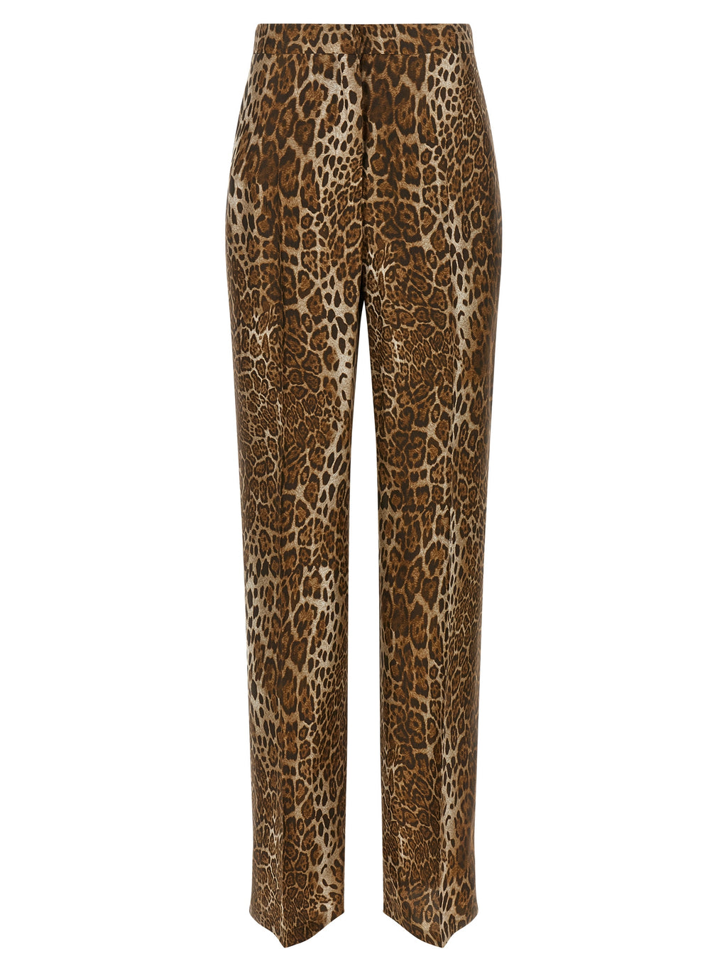 Max Mara Brown Silk Casual Pants