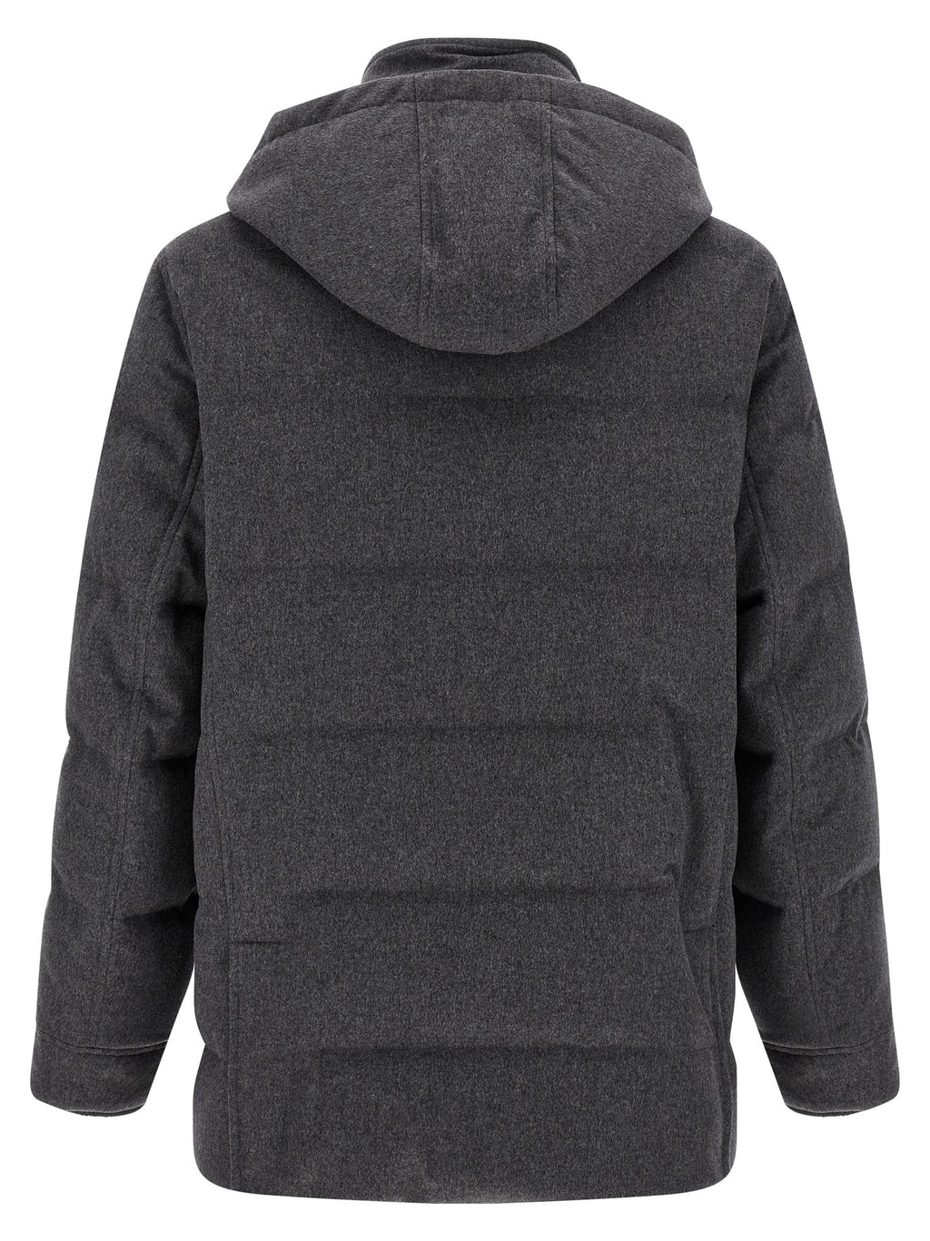 Brunello Cucinelli Gray Wool Parka