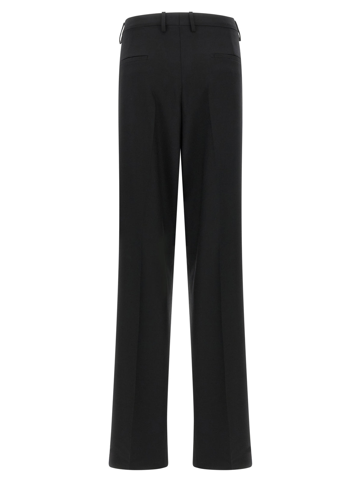Tagliatore Black Polyester Dress Pants