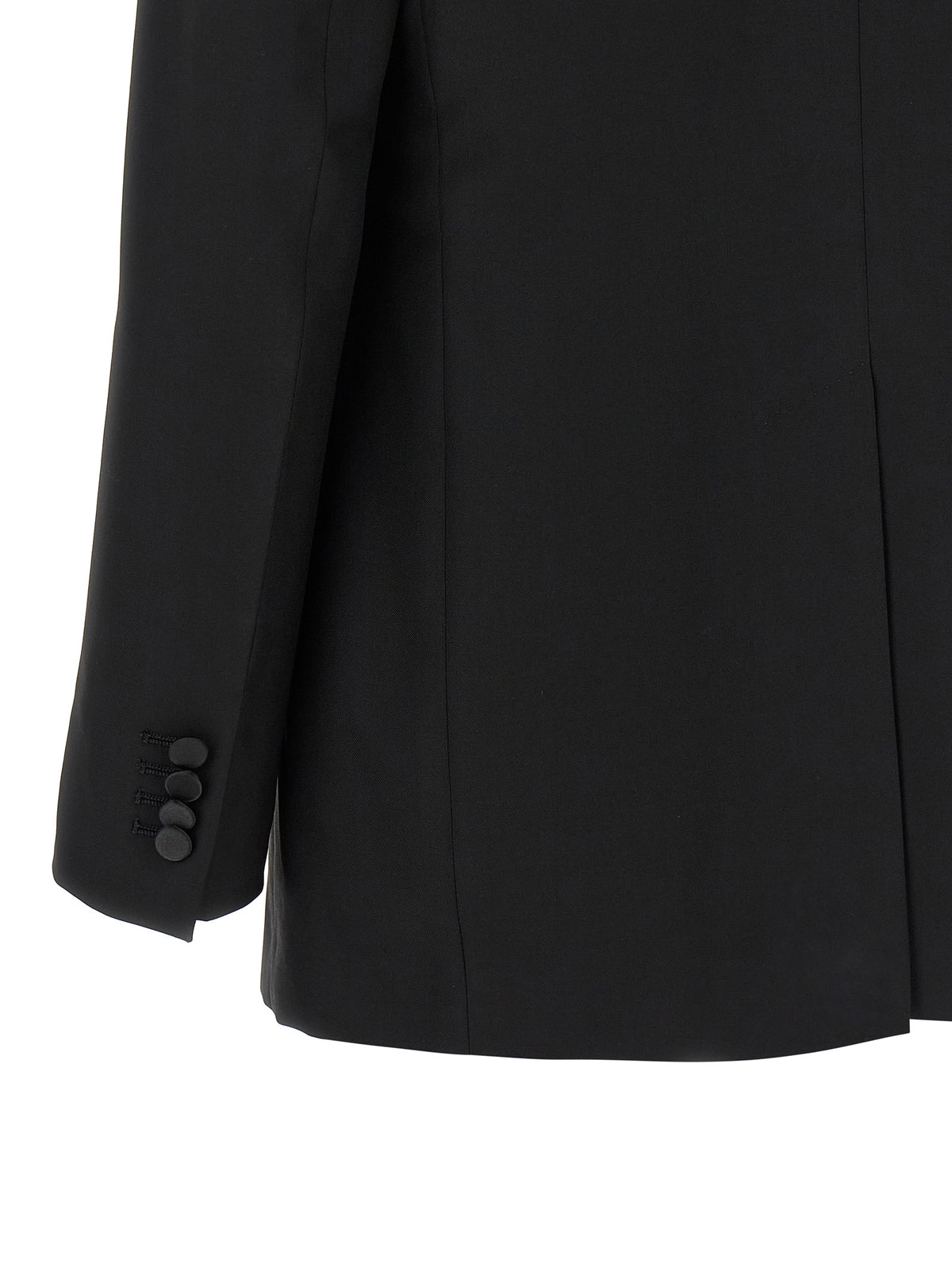 Tagliatore Black Virgin Wool Blazer