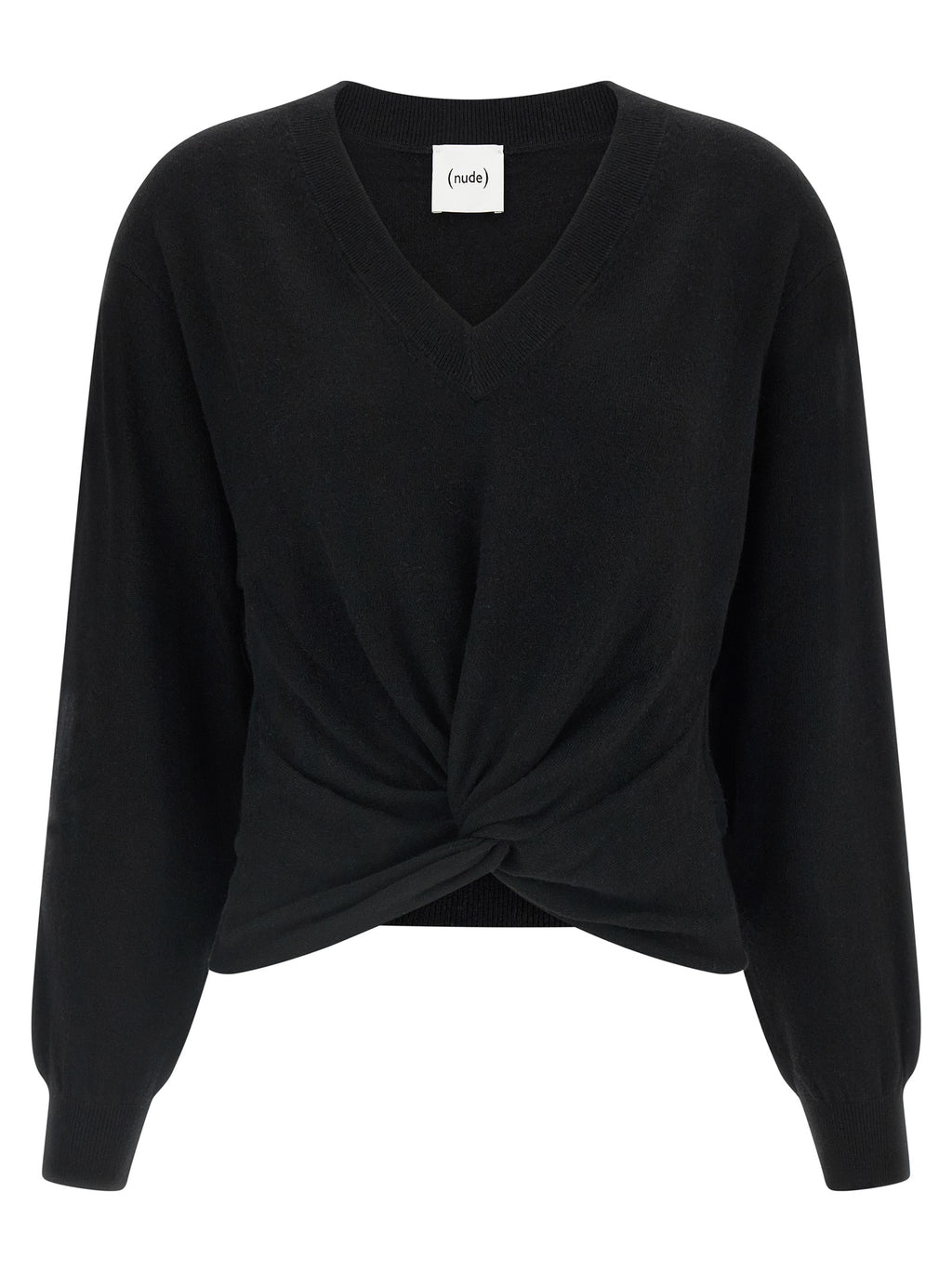 NUDE Black Wool Cardigan