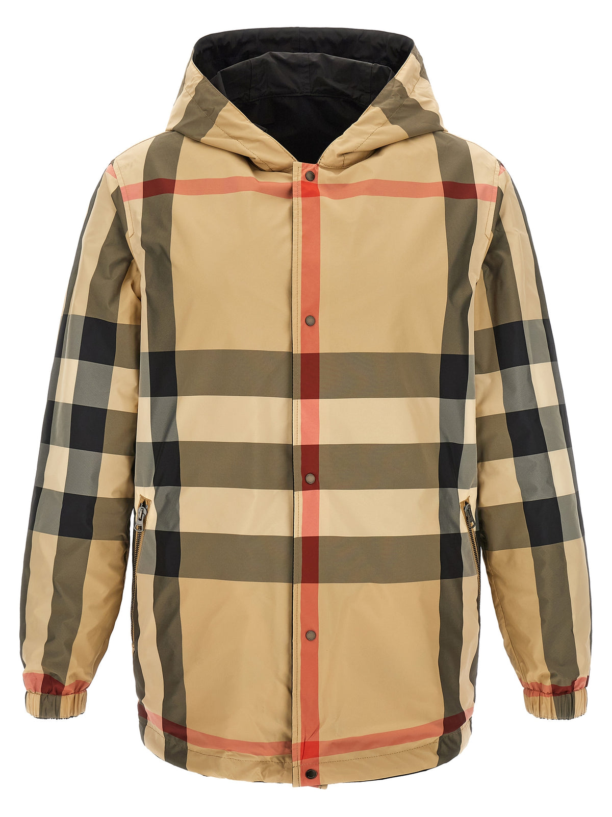 Manteau noir en polyester Burberry