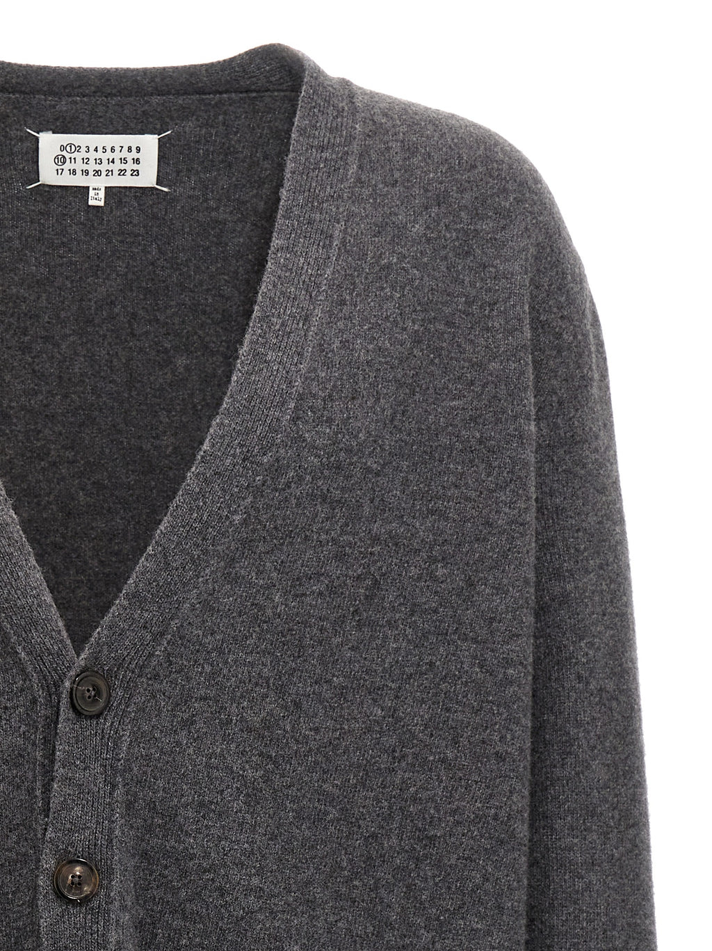 Maison Margiela Gray Wool Cardigan
