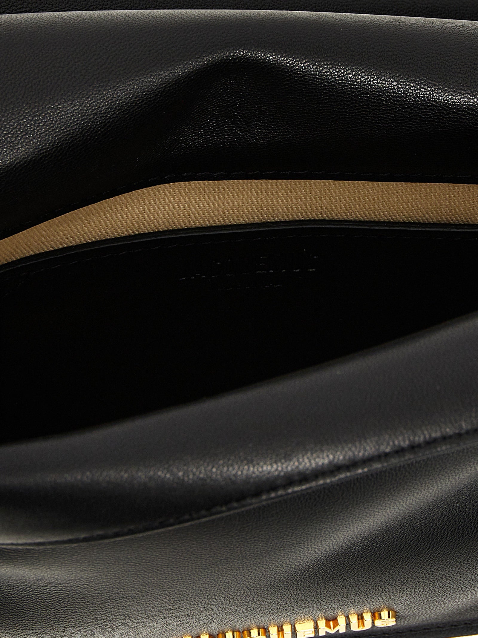 Jacquemus Black Lamb Leather Clutch Bag