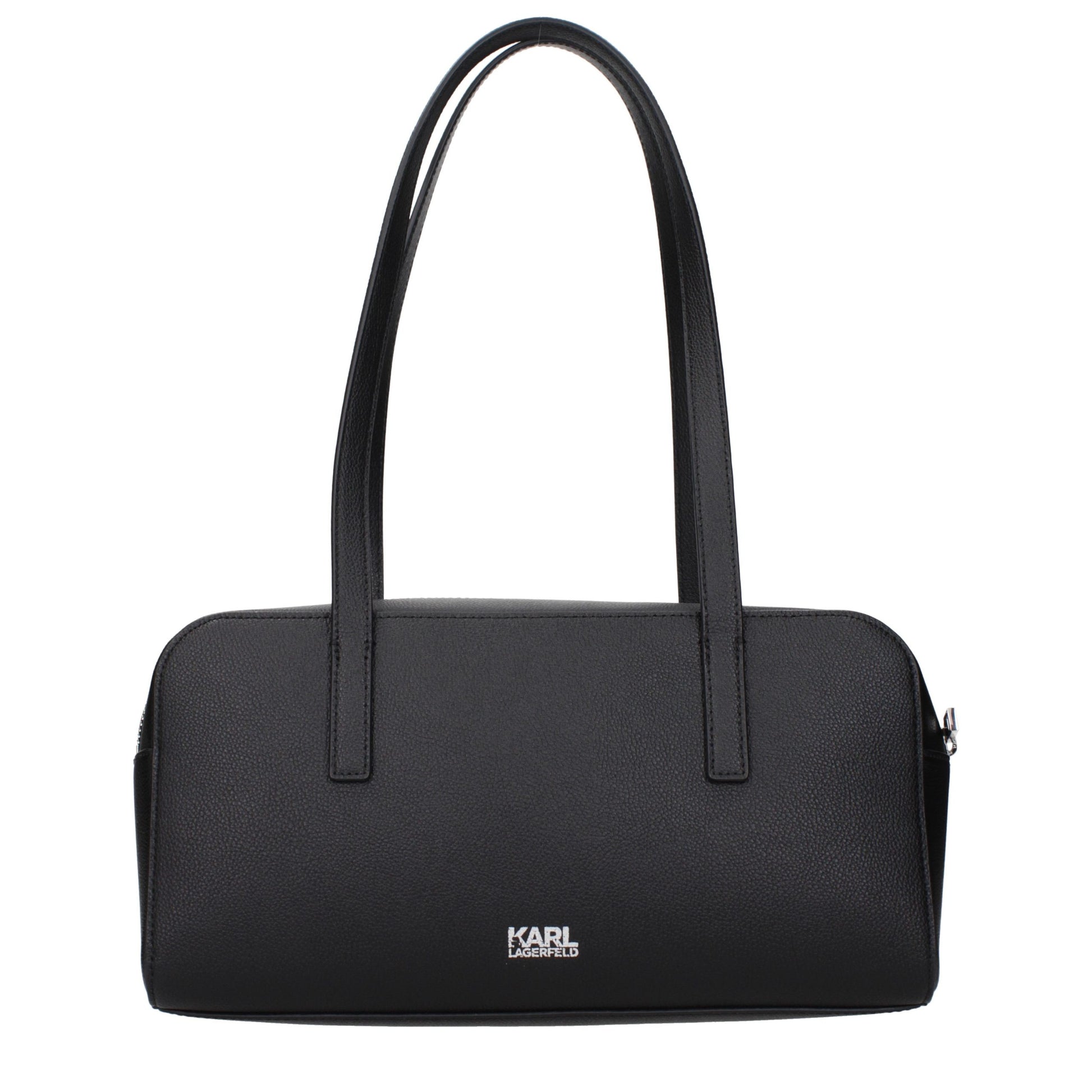 Karl Lagerfeld Black Leather Shoulder Bag