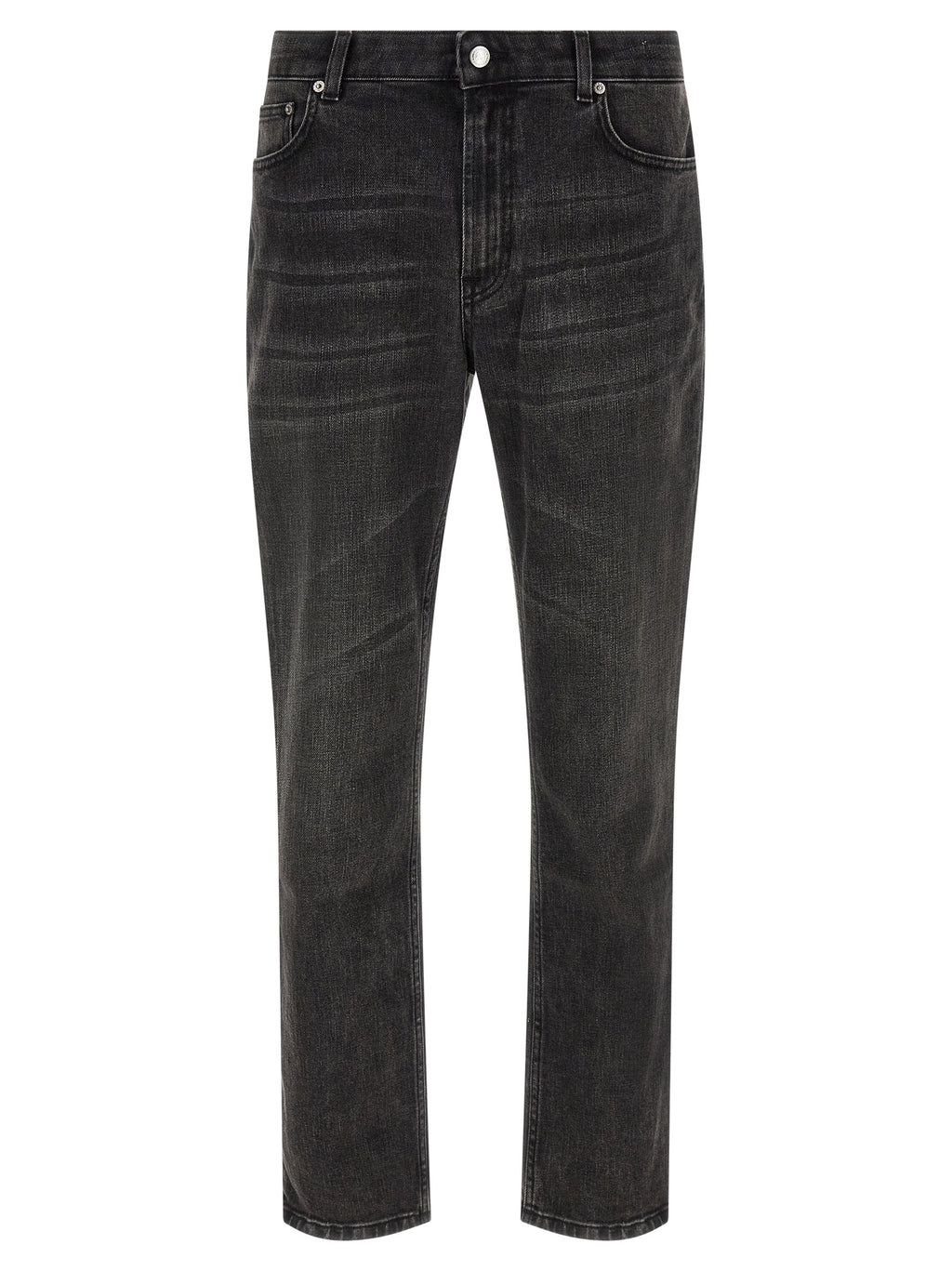 Department 5 Black Cotton Straight-Leg Jeans