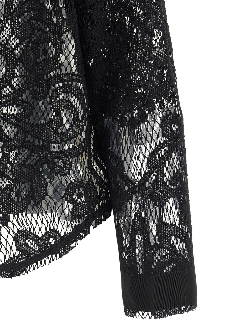 NUDE Black Cotton Blouse