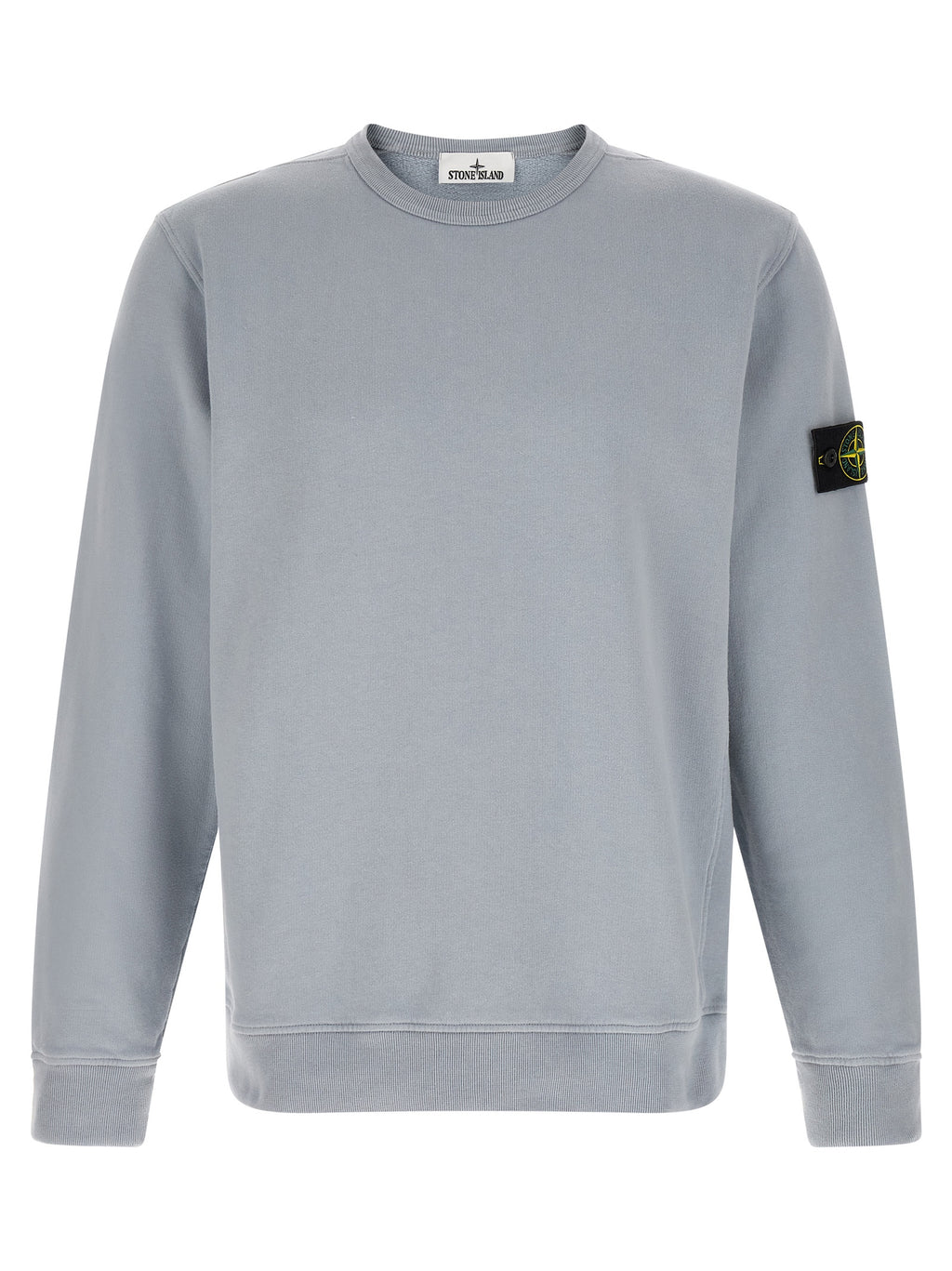 Stone Island Gray Cotton Sweatshirt