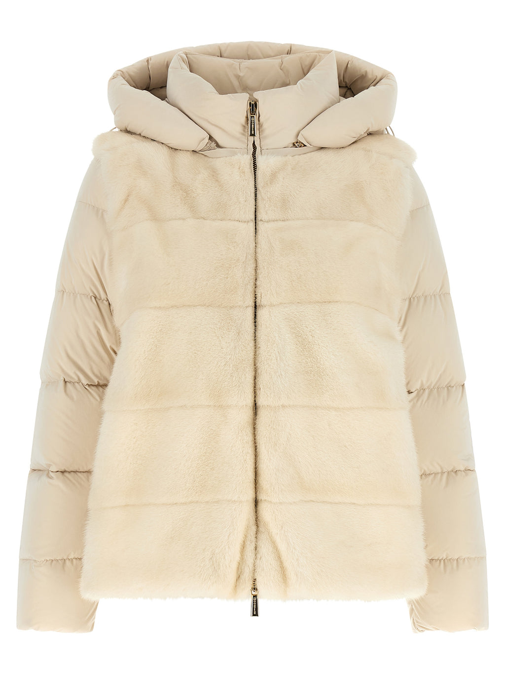 MooRER White Wool Shell Jacket