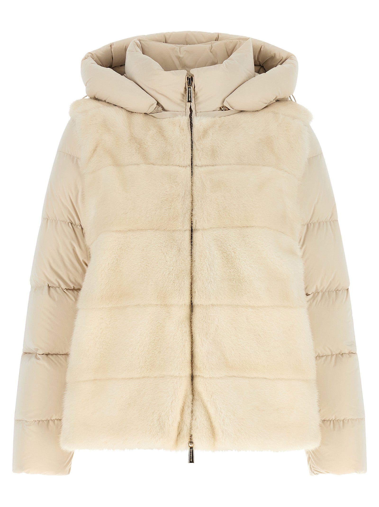 MooRER White Wool Shell Jacket