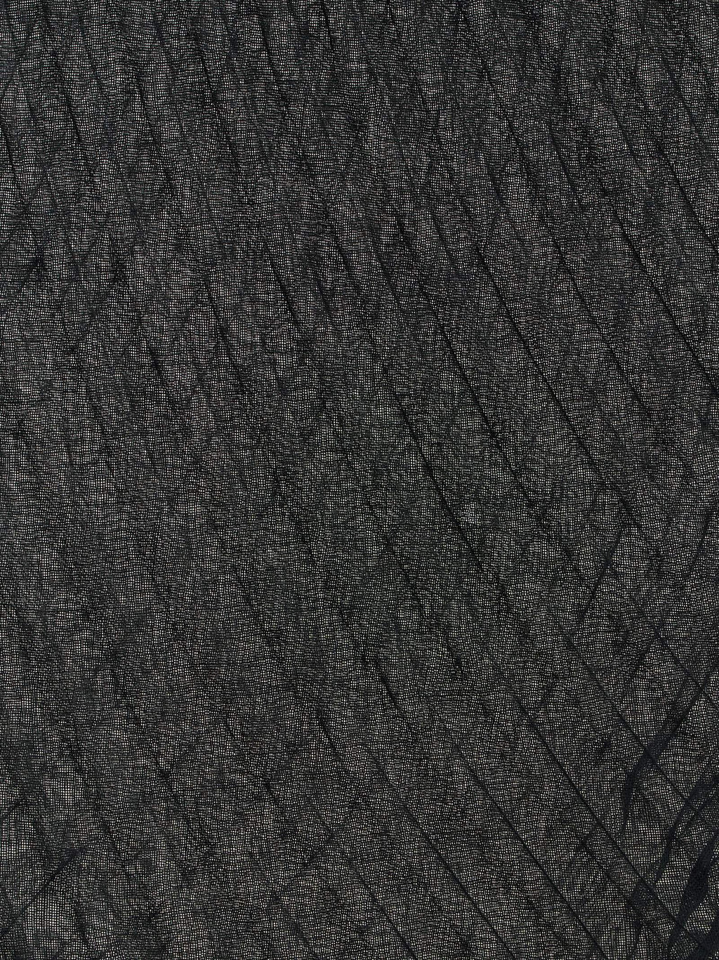 Issey Miyake Black Polyester Scarf