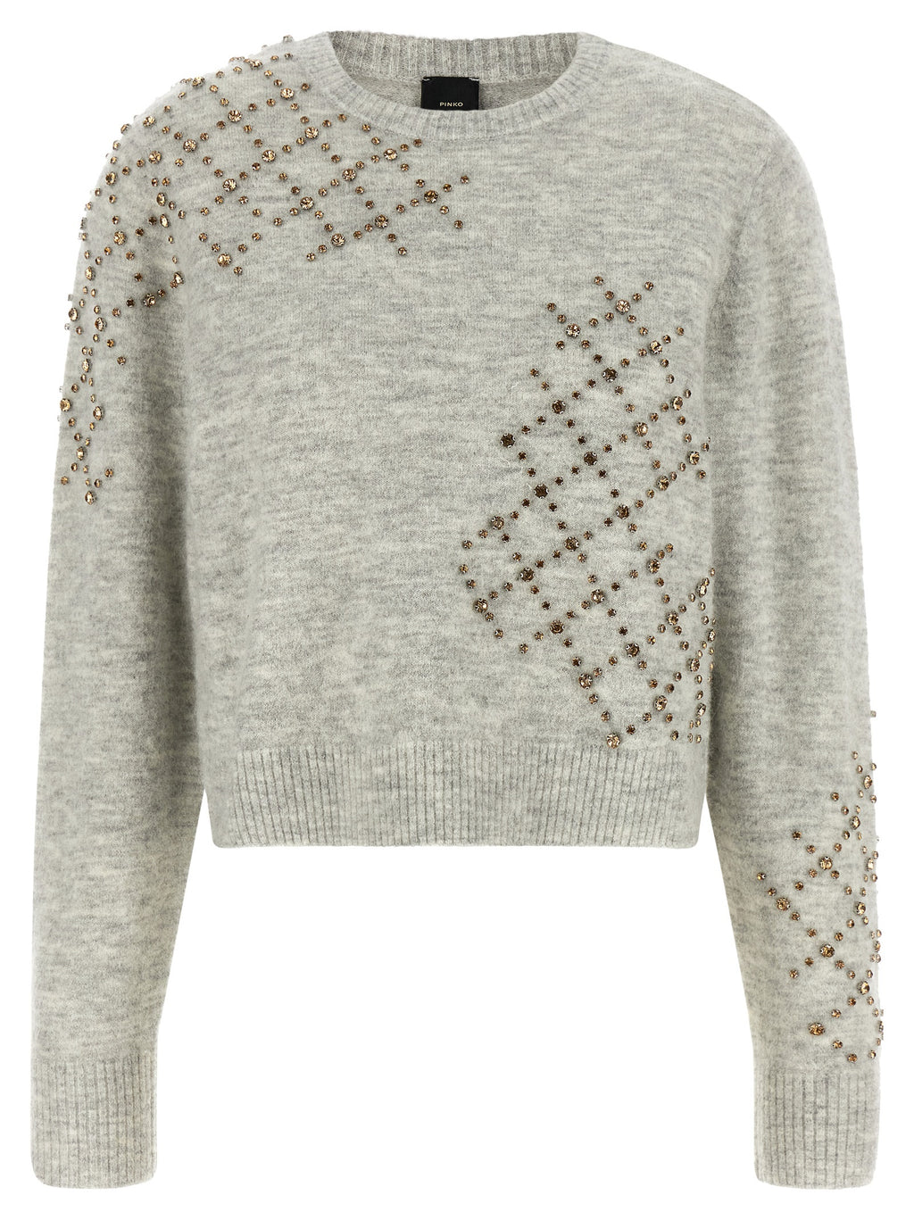 PINKO Gray Wool Cardigan