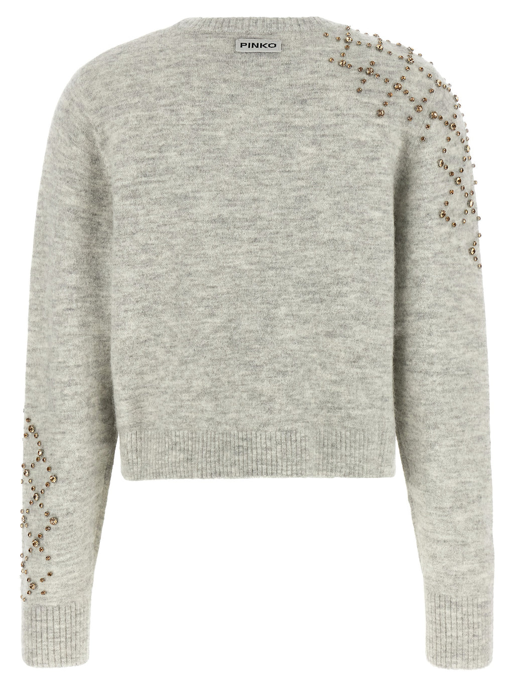 PINKO Gray Wool Cardigan