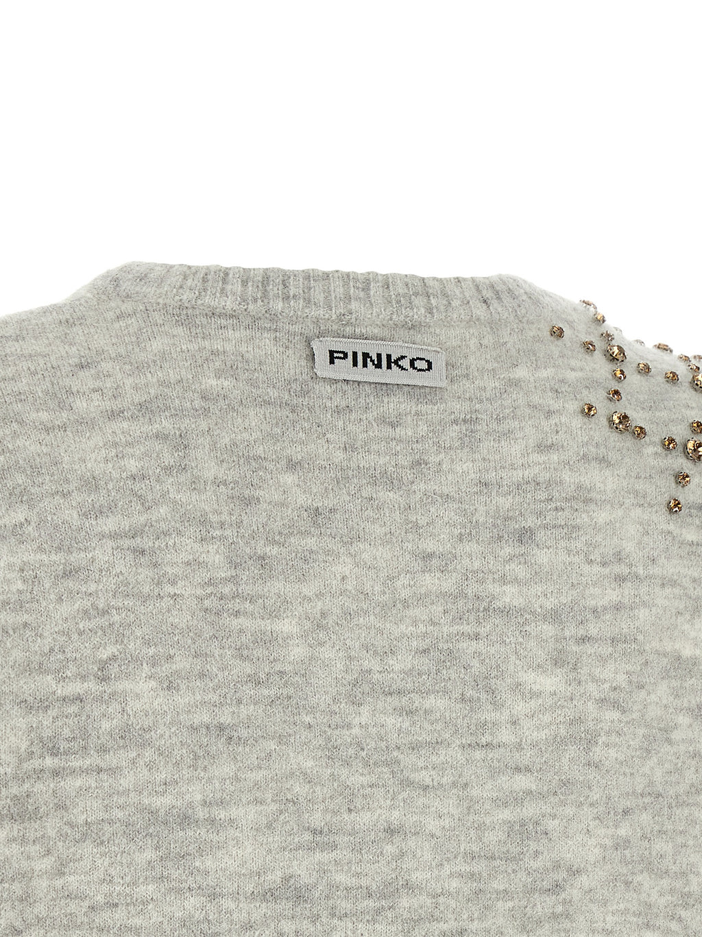 PINKO Gray Wool Cardigan