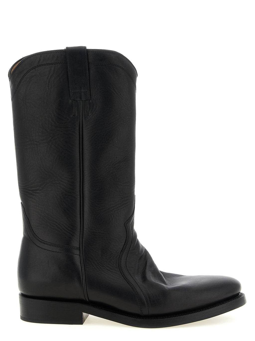 Jil Sander Black Calfskin Over The Knee