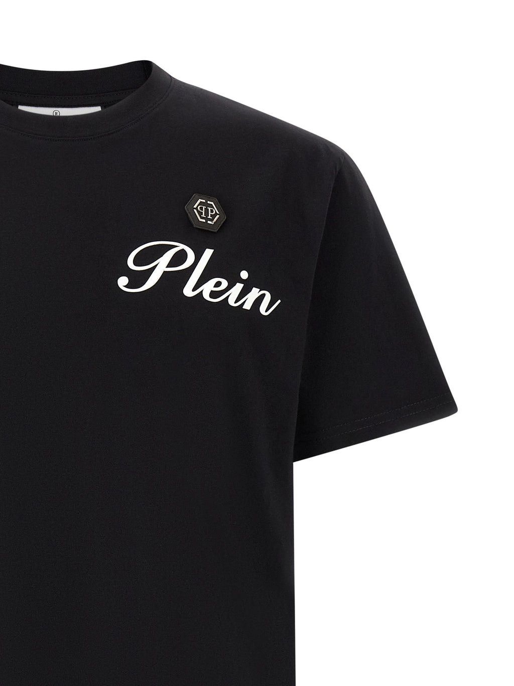 Philipp Plein Black Cotton T-Shirt