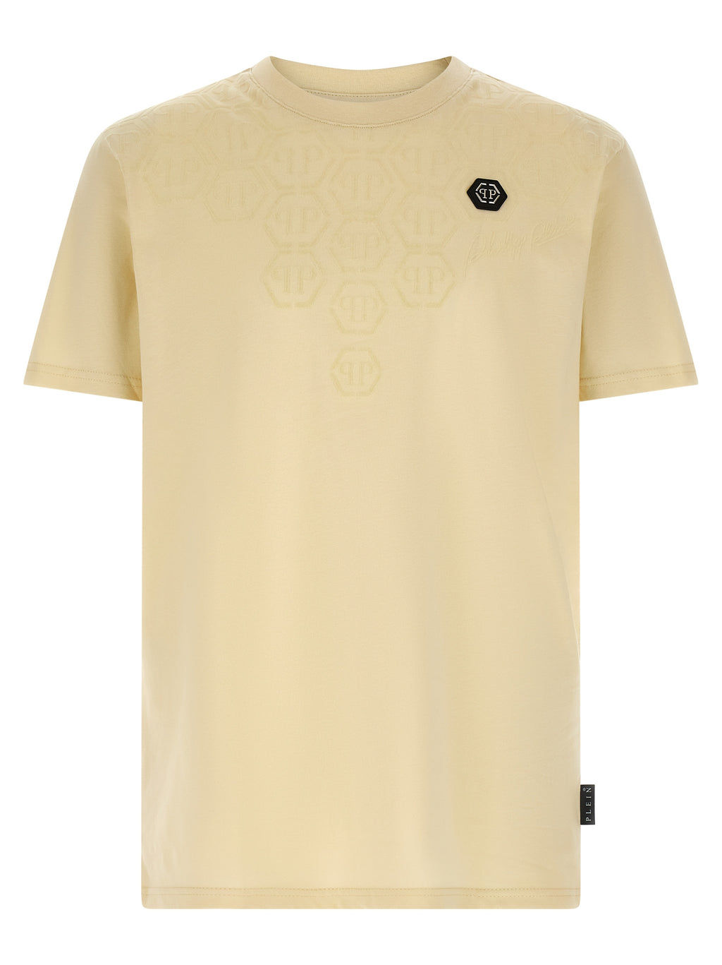 Philipp Plein Beige Cotton T-Shirt