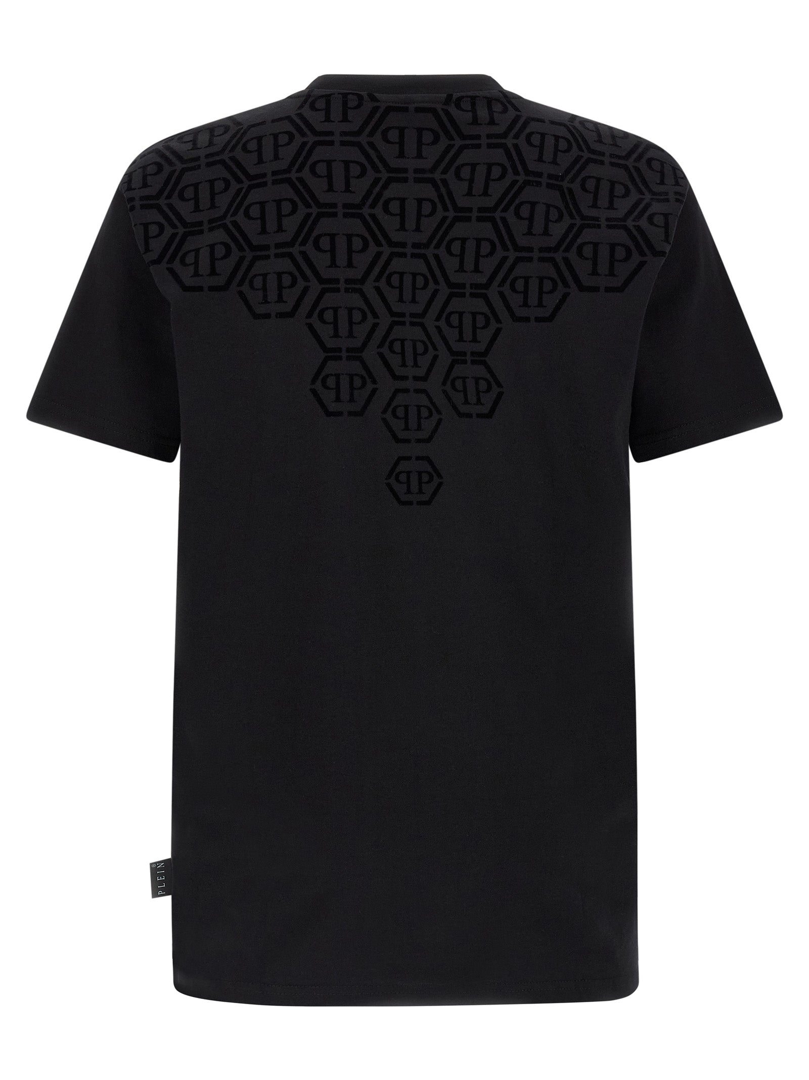 Philipp Plein Black Cotton T-Shirt