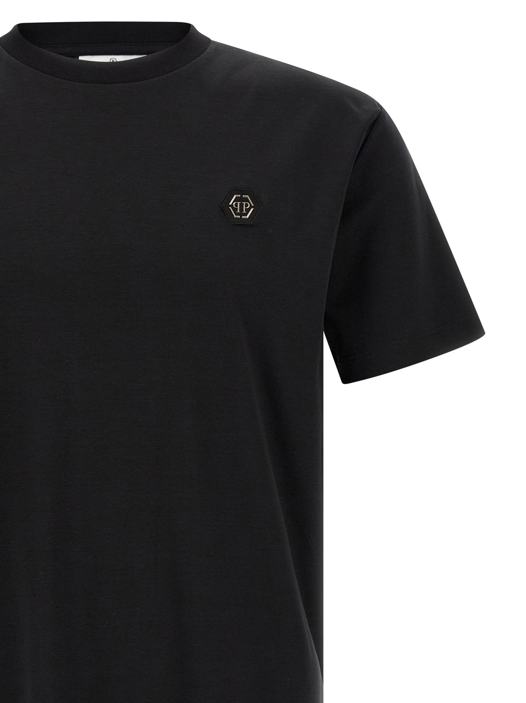 Philipp Plein Black Cotton T-Shirt