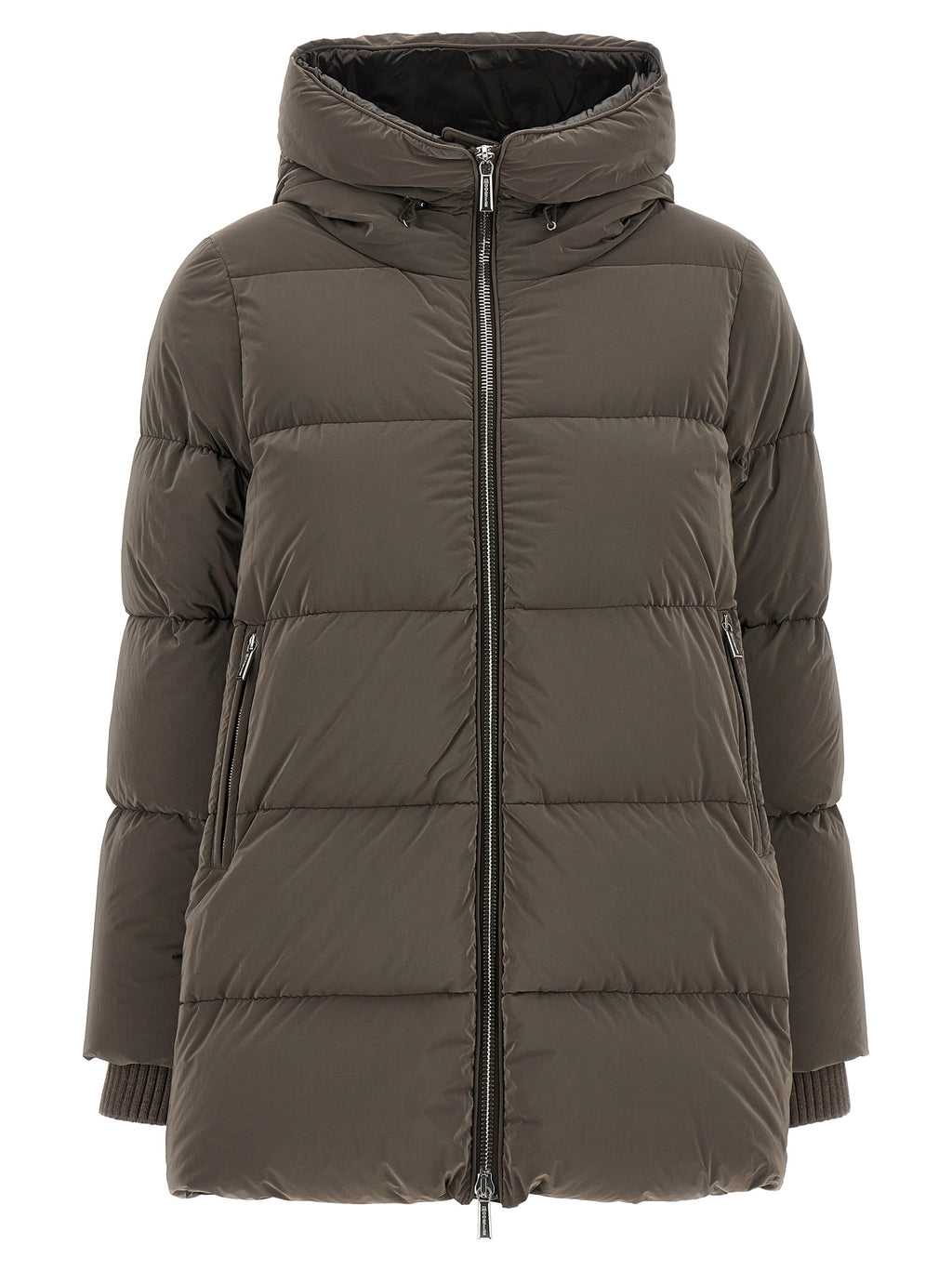 MooRER Brown Wool Full-Length Jacket
