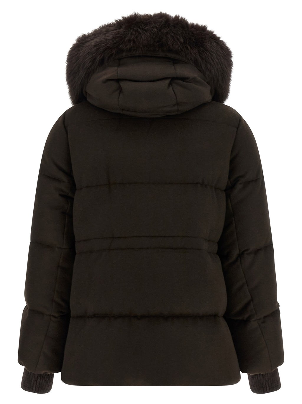 MooRER Brown Wool Full-Length Jacket