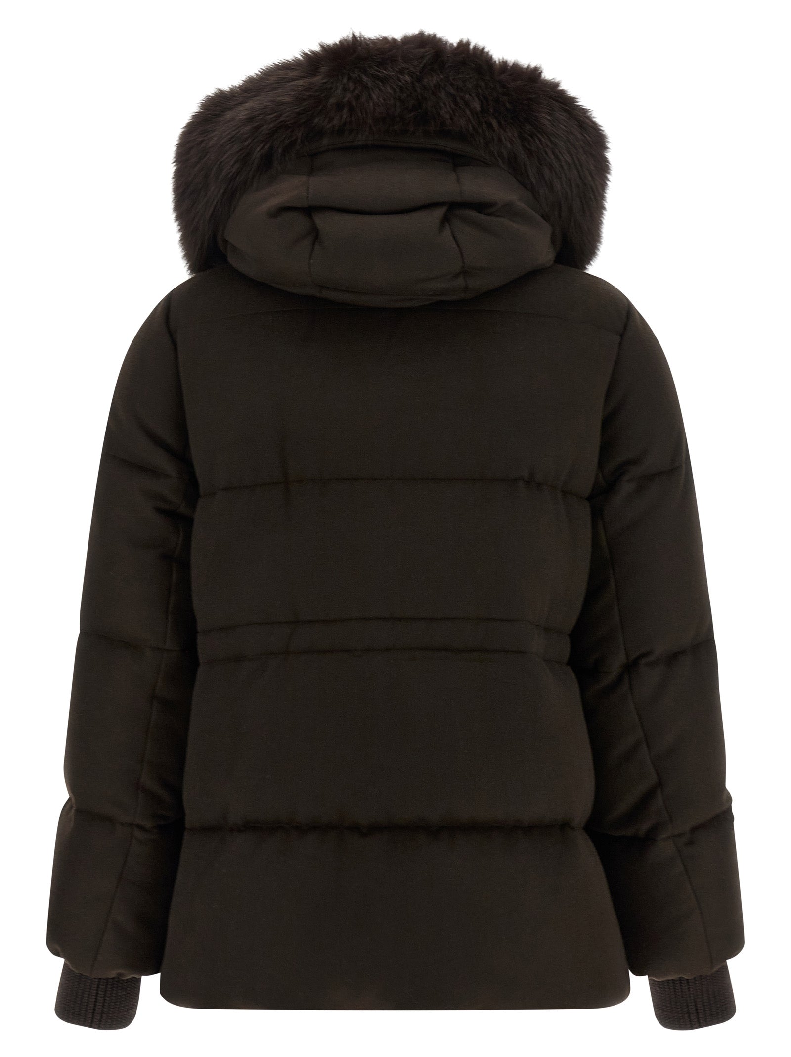 MooRER Brown Wool Full-Length Jacket