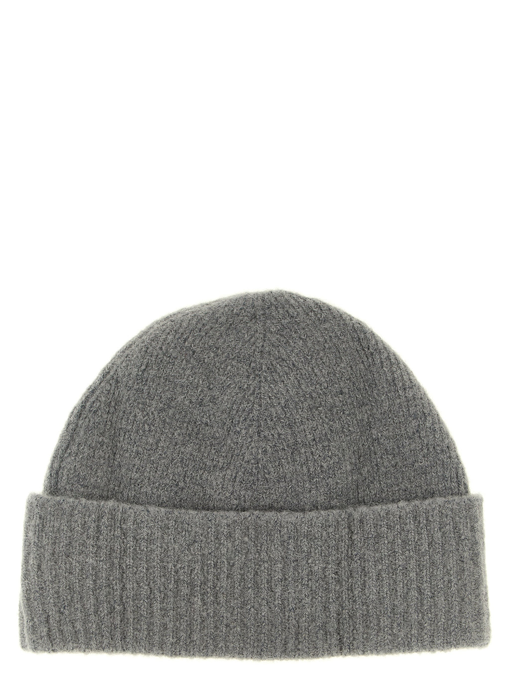 Ami Paris Gray Alpaca Leather Beanie