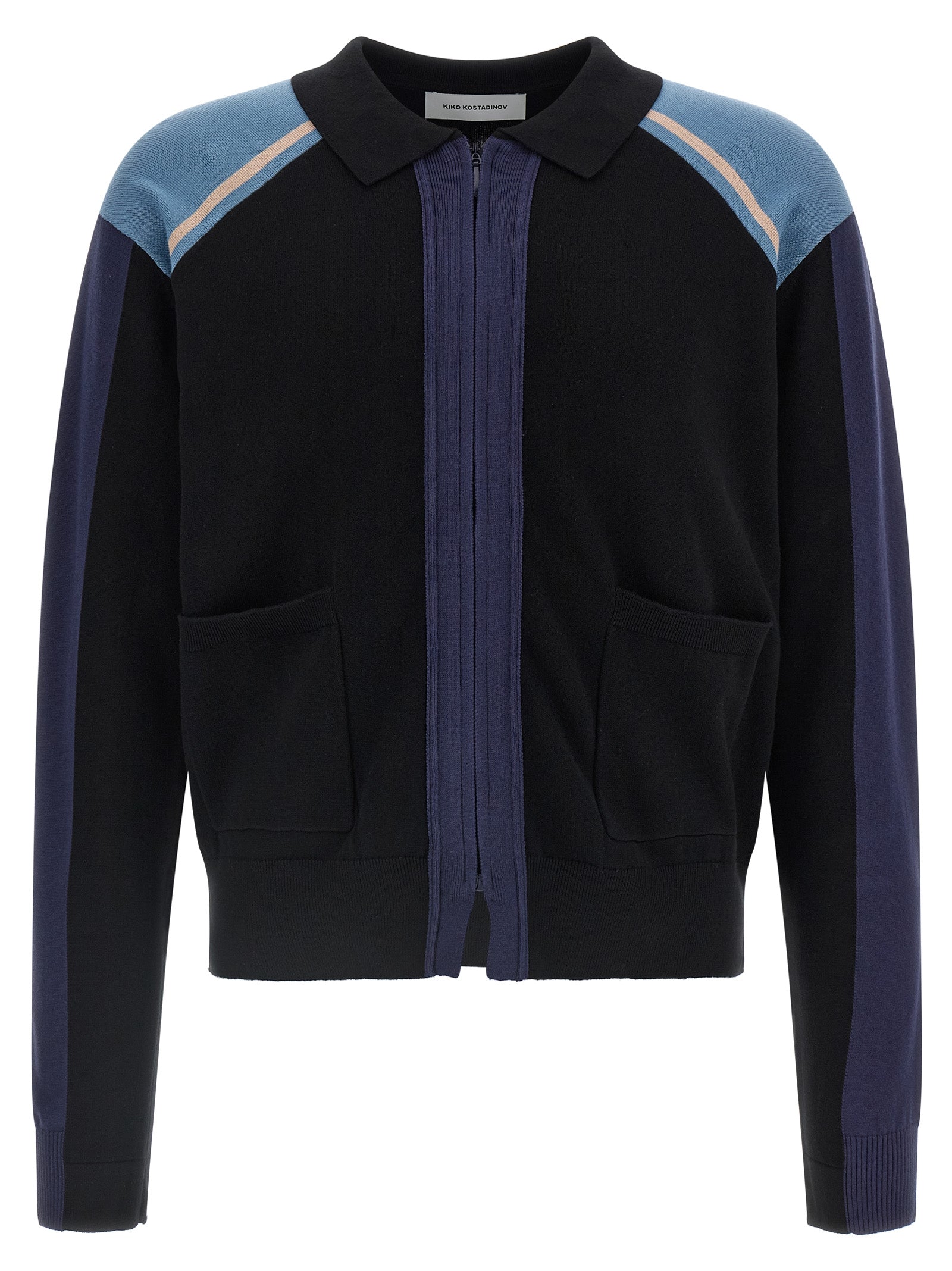 Kiko Kostadinov Blue Cotton Cardigan