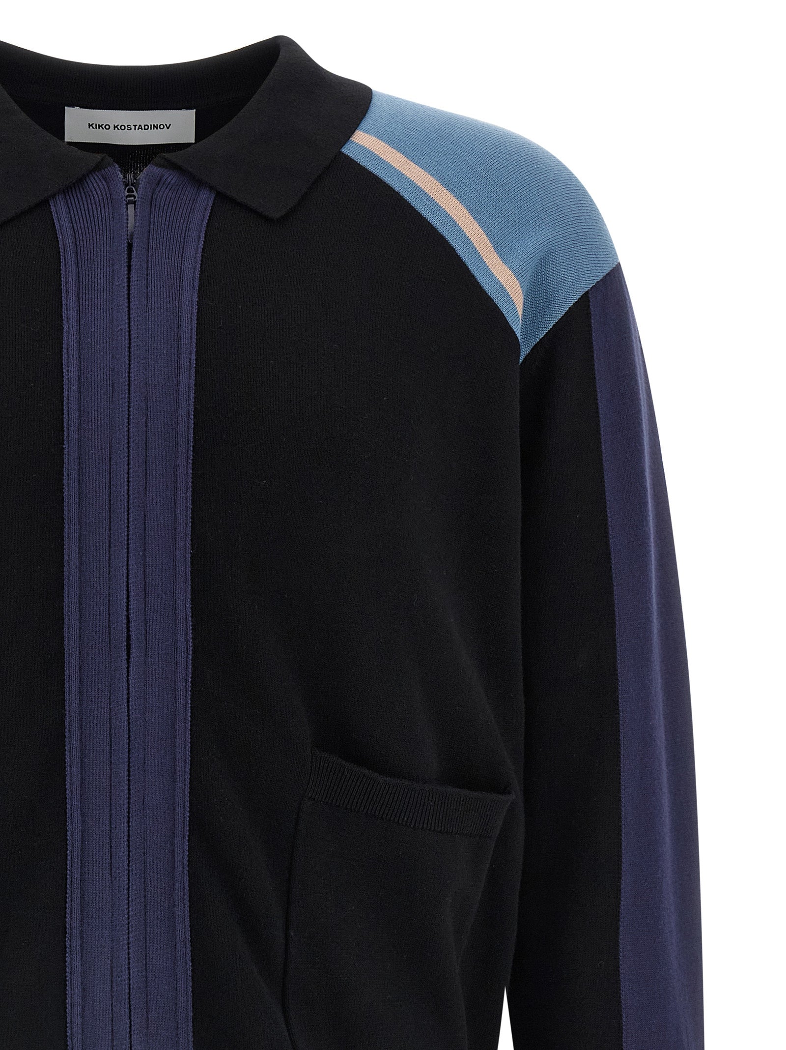 Kiko Kostadinov Blue Cotton Cardigan