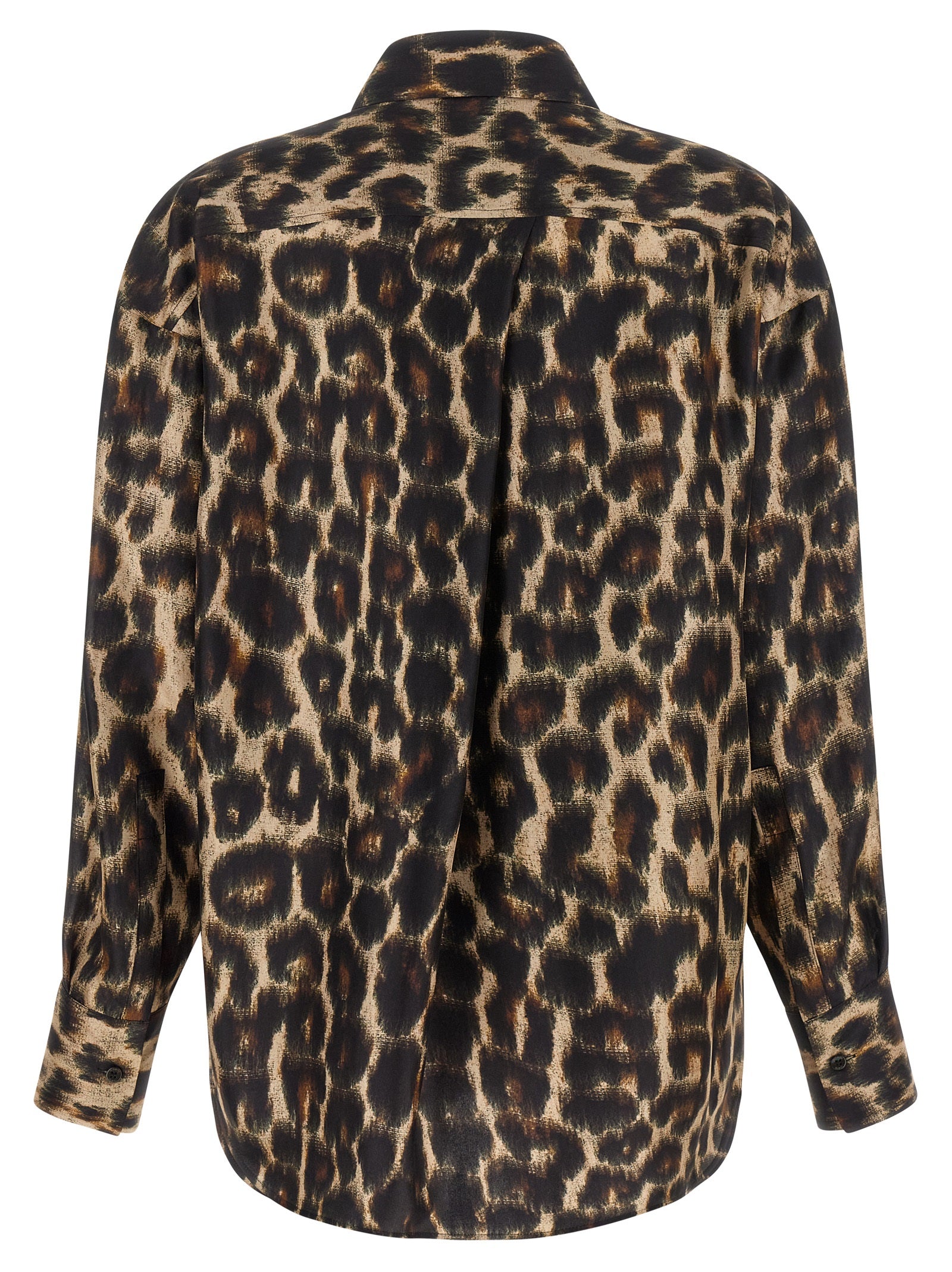 Alberto Biani Brown Silk Blouse