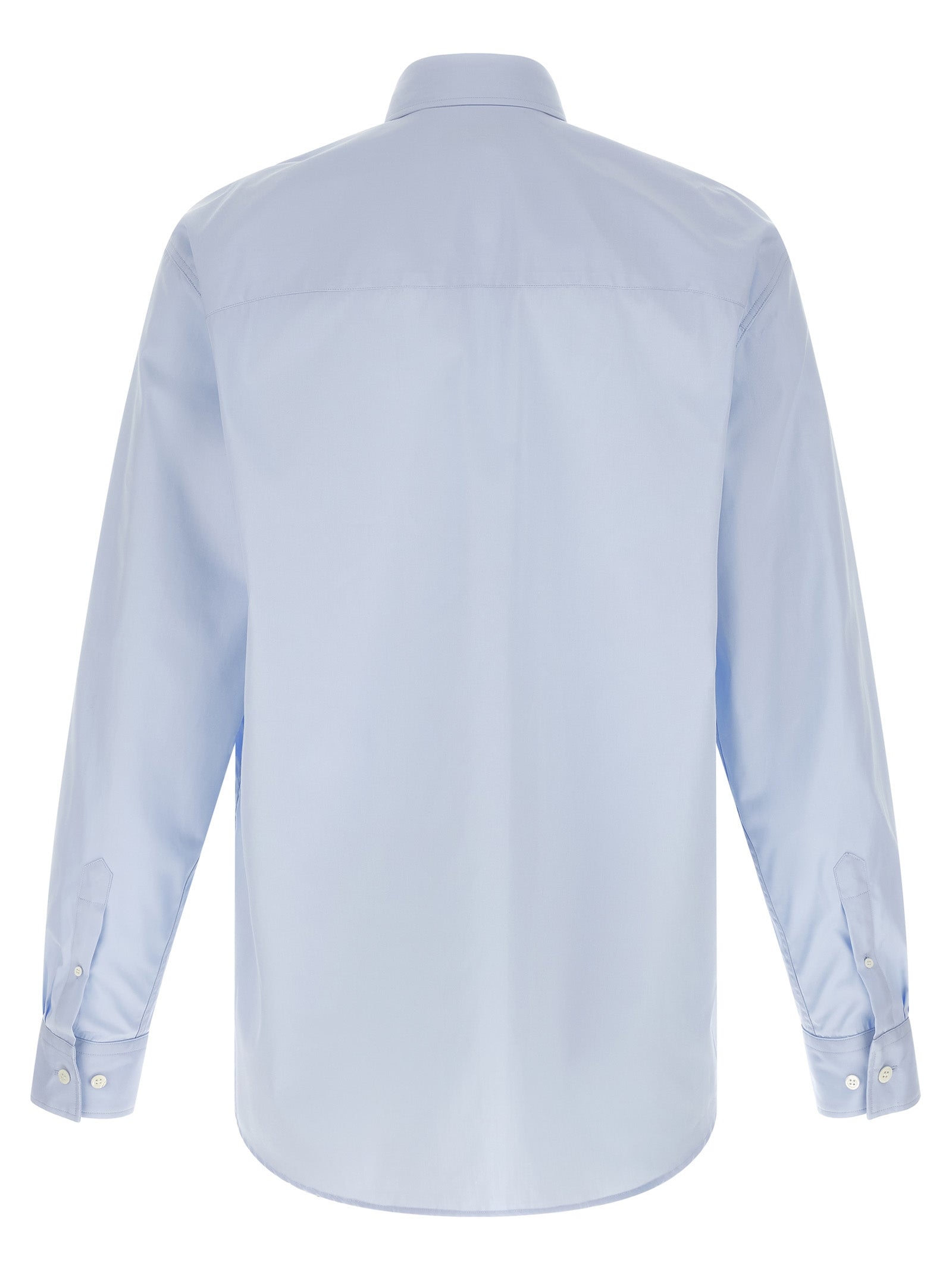 Dries Van Noten Blue Cotton Blouse