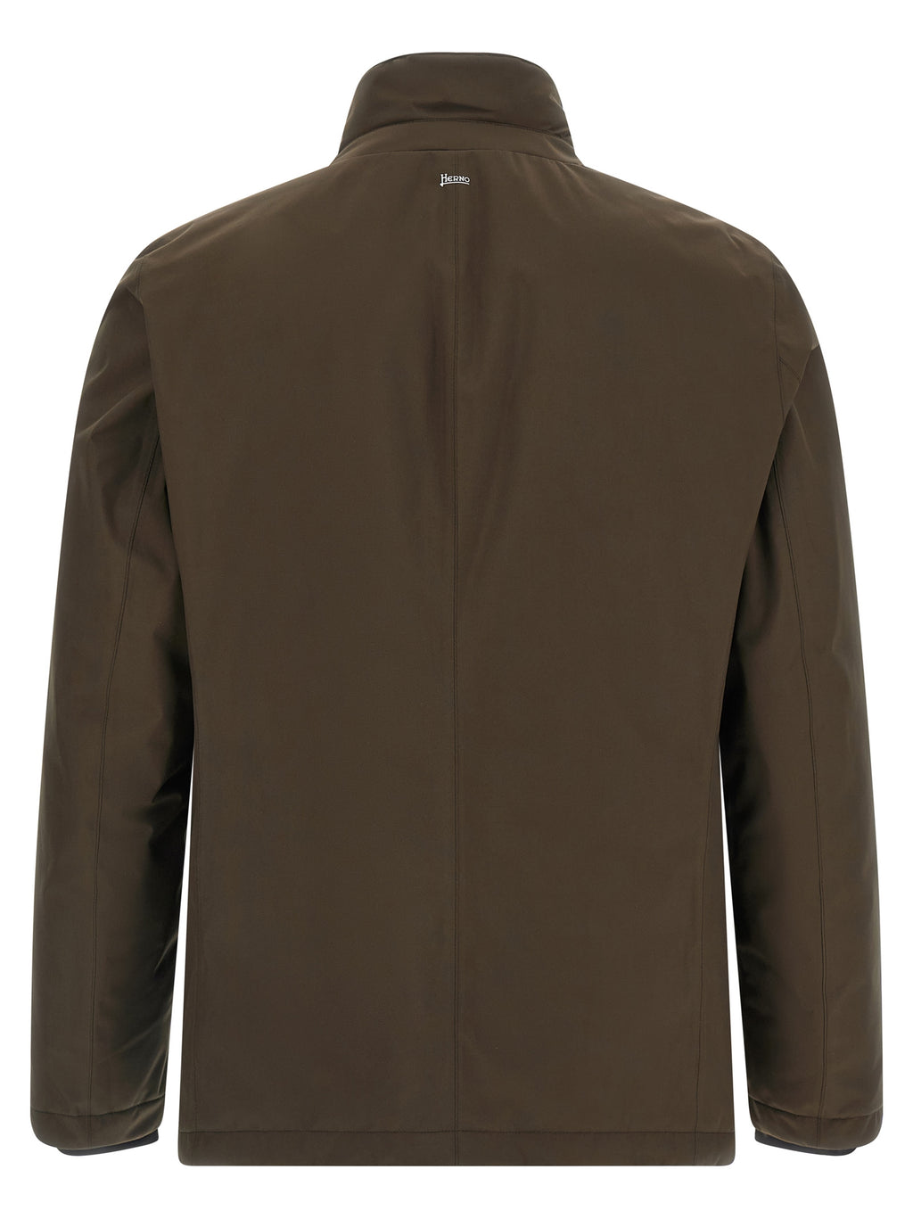 Herno Brown Polyester Full-Length Jacket